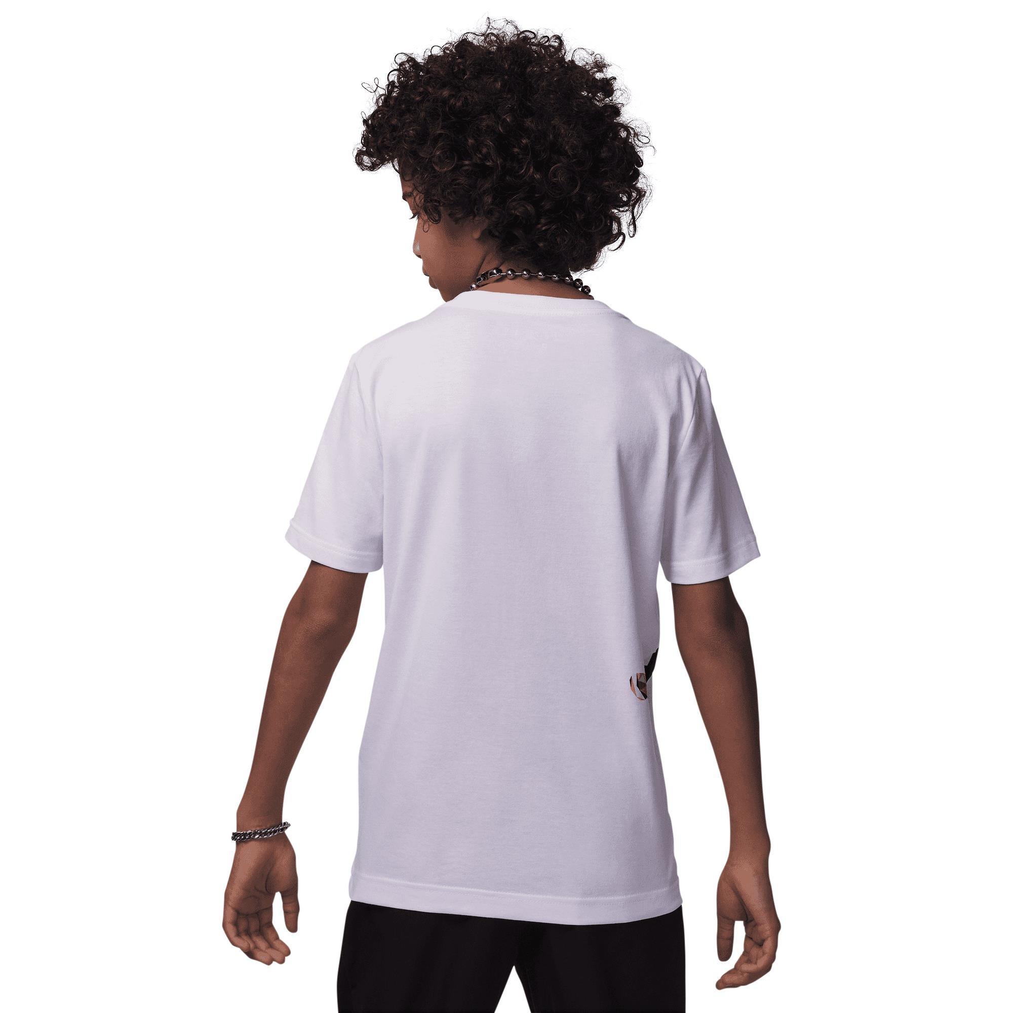 Jordan Big Girls' Heirloom Tee - White - WHITE Thumbnail View 2