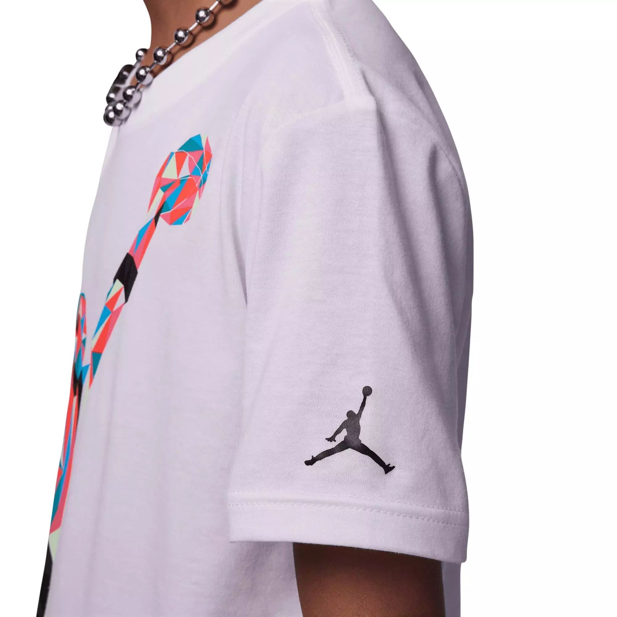 Jordan Big Girls' Heirloom Tee - White - WHITE