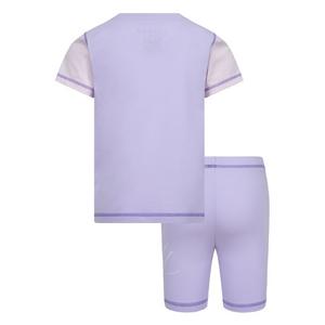 Jordan Little Girls' Stitch Short Set - Purple