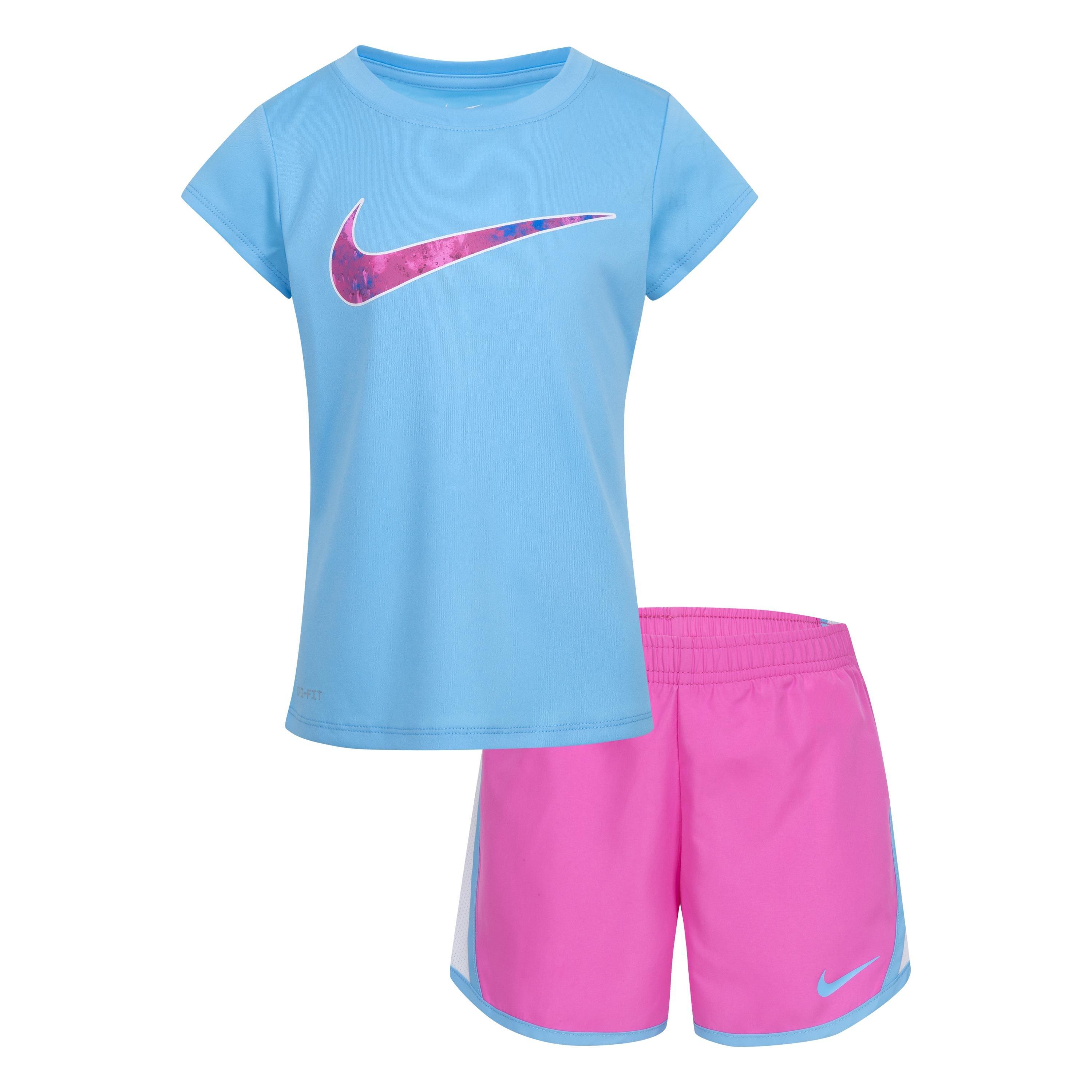 Nike Little Girls' Dri-FIT Tee and Sprinter Short Set - Hibbett