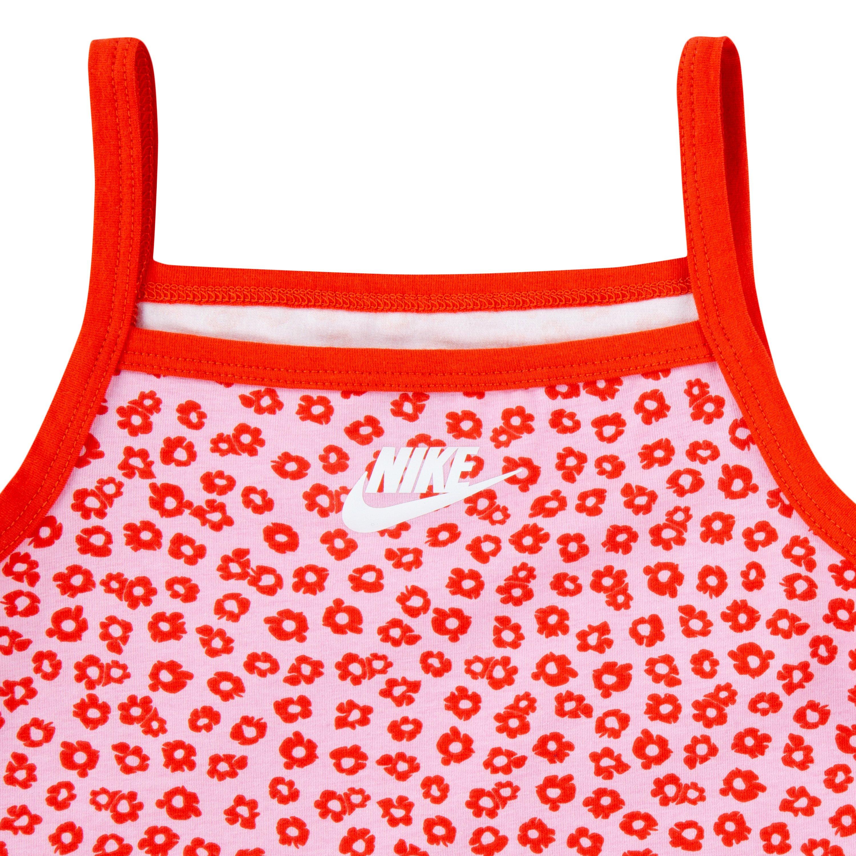 Nike Toddler Girls' Floral 2-Piece Dress Set - PINK Thumbnail View 4