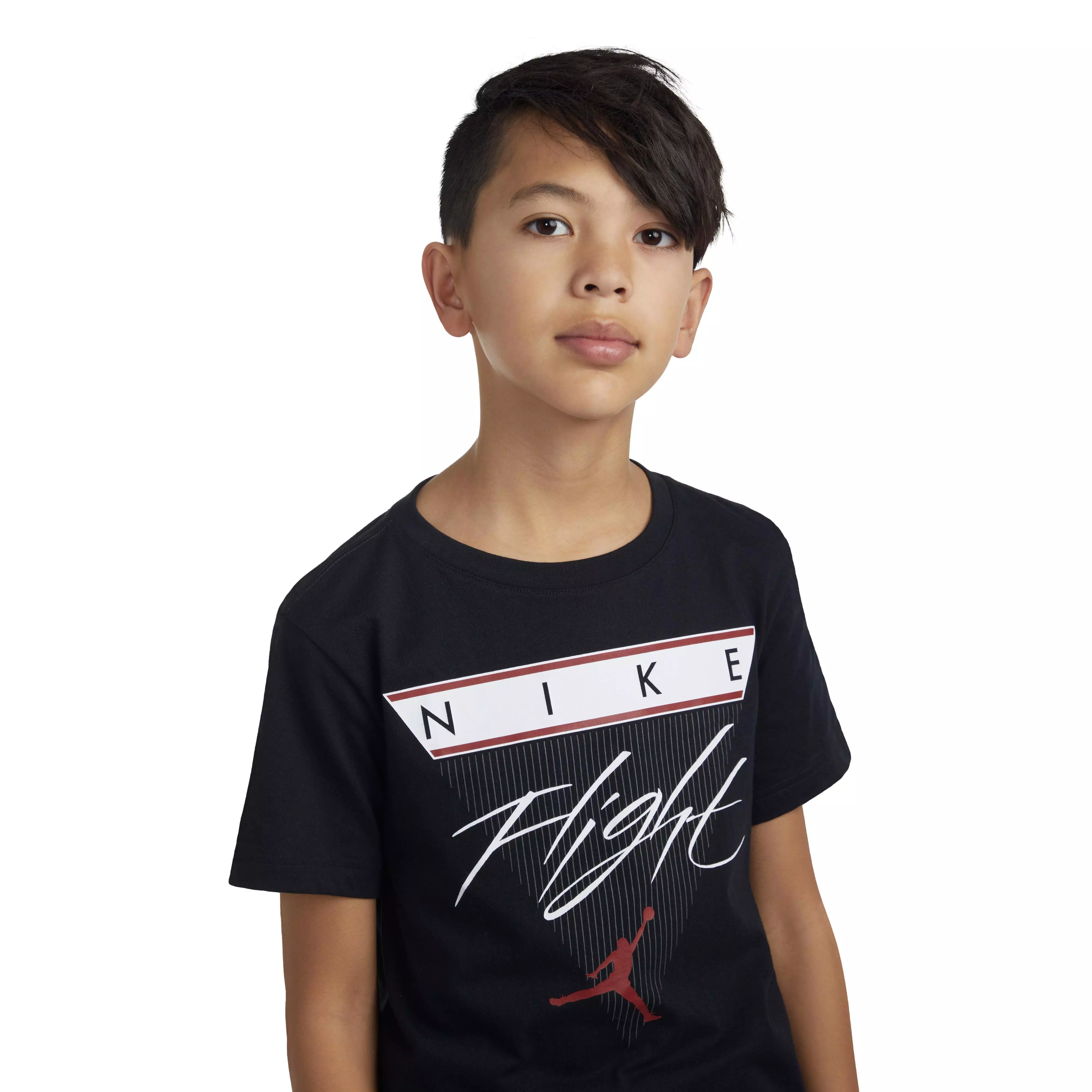 Jordan Big Boys' Flight History Tee - BLACK