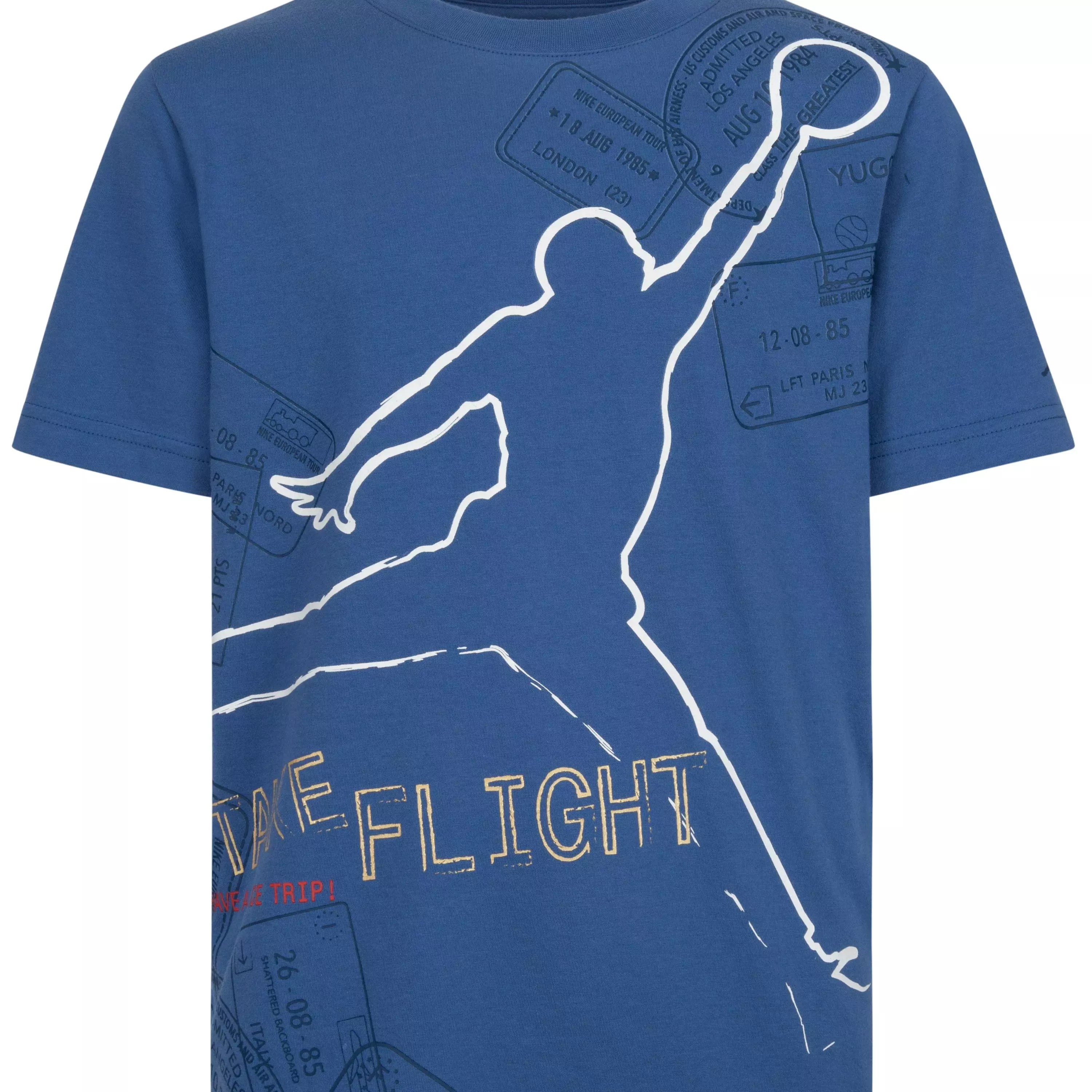 Jordan Big Boys' Jumpman Flight Stamp Tee - BLUE