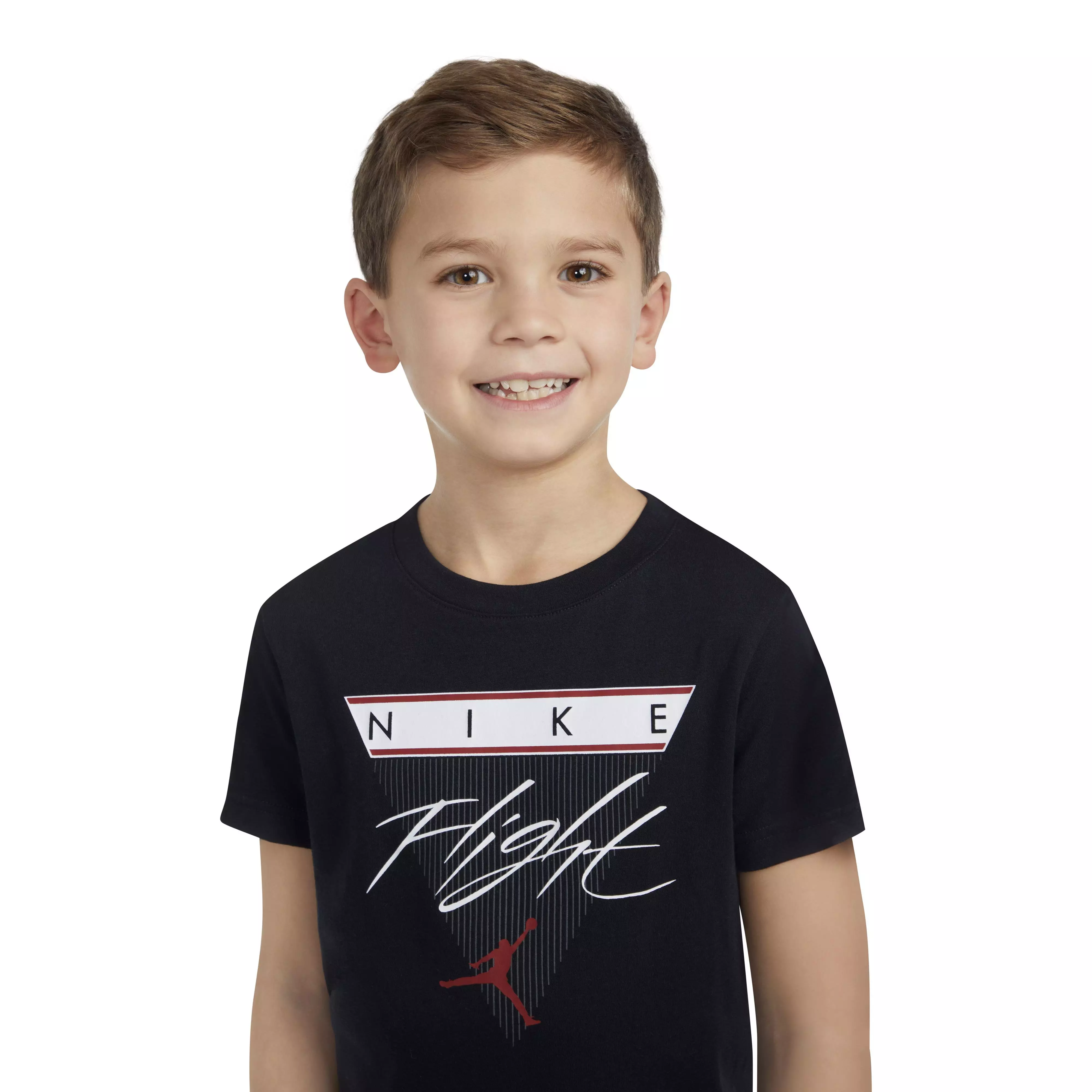 Jordan Little Boys' Flight History Tee - BLACK