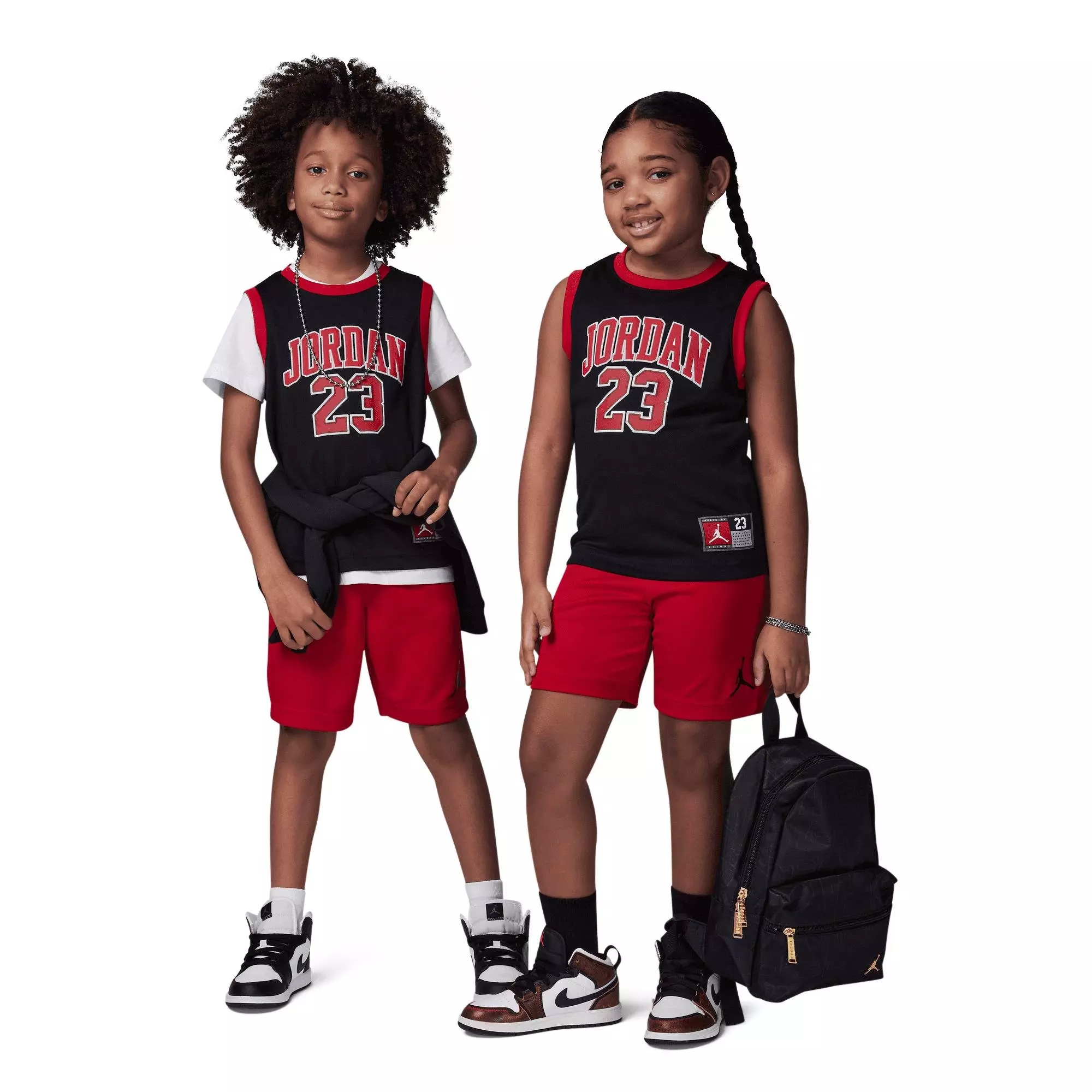 Jordan Little Boys' 23 Jersey Short Set - RED/BLACK