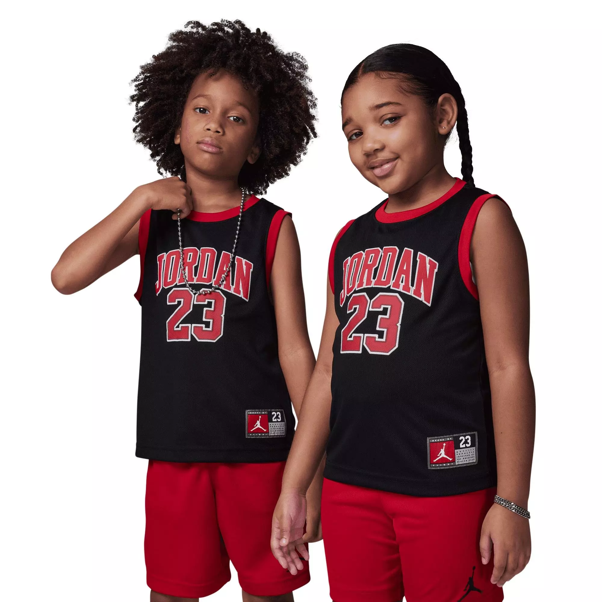 Jordan Little Boys' 23 Jersey Short Set - RED/BLACK