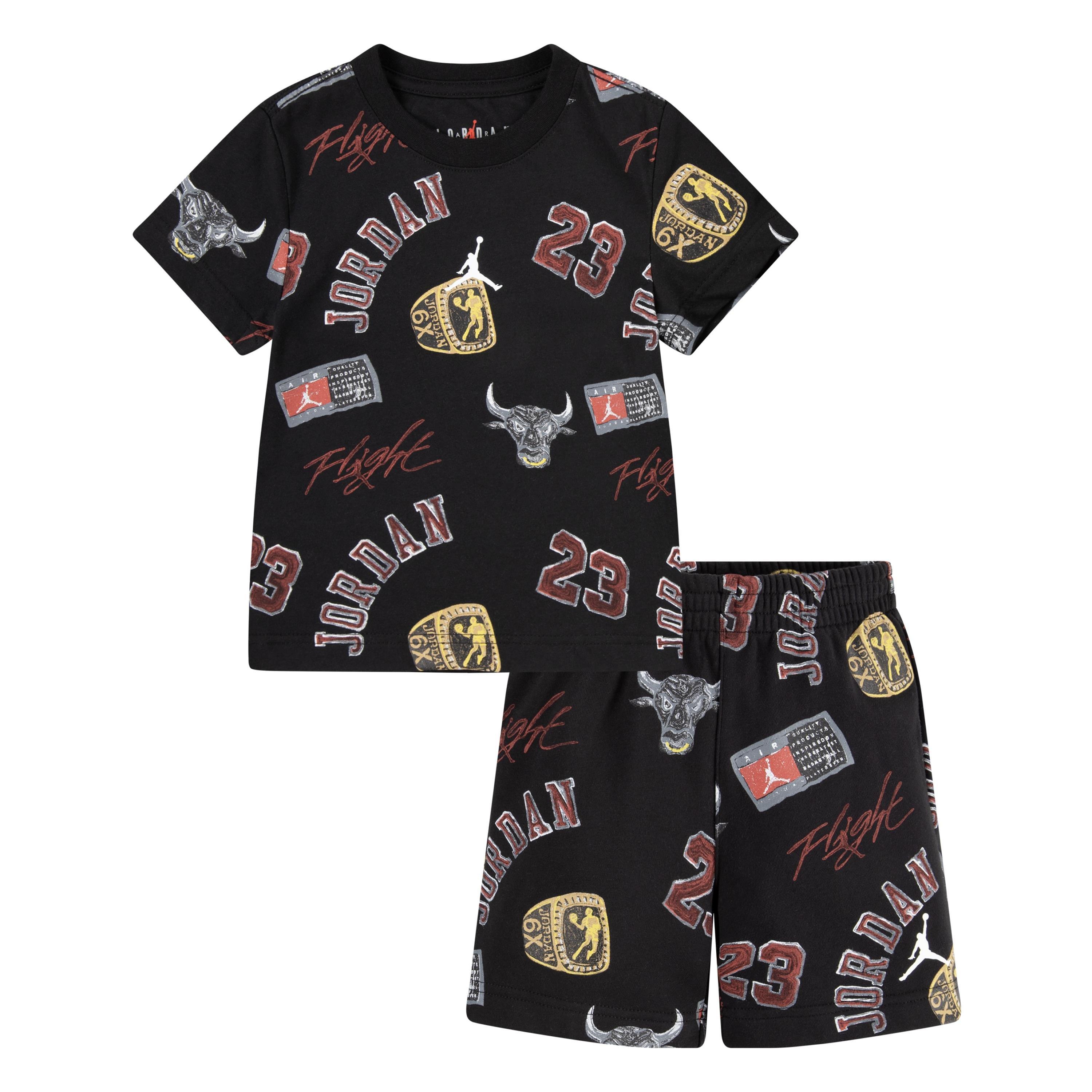 Jordan 23 Ring Printed Short Little Boys' Set