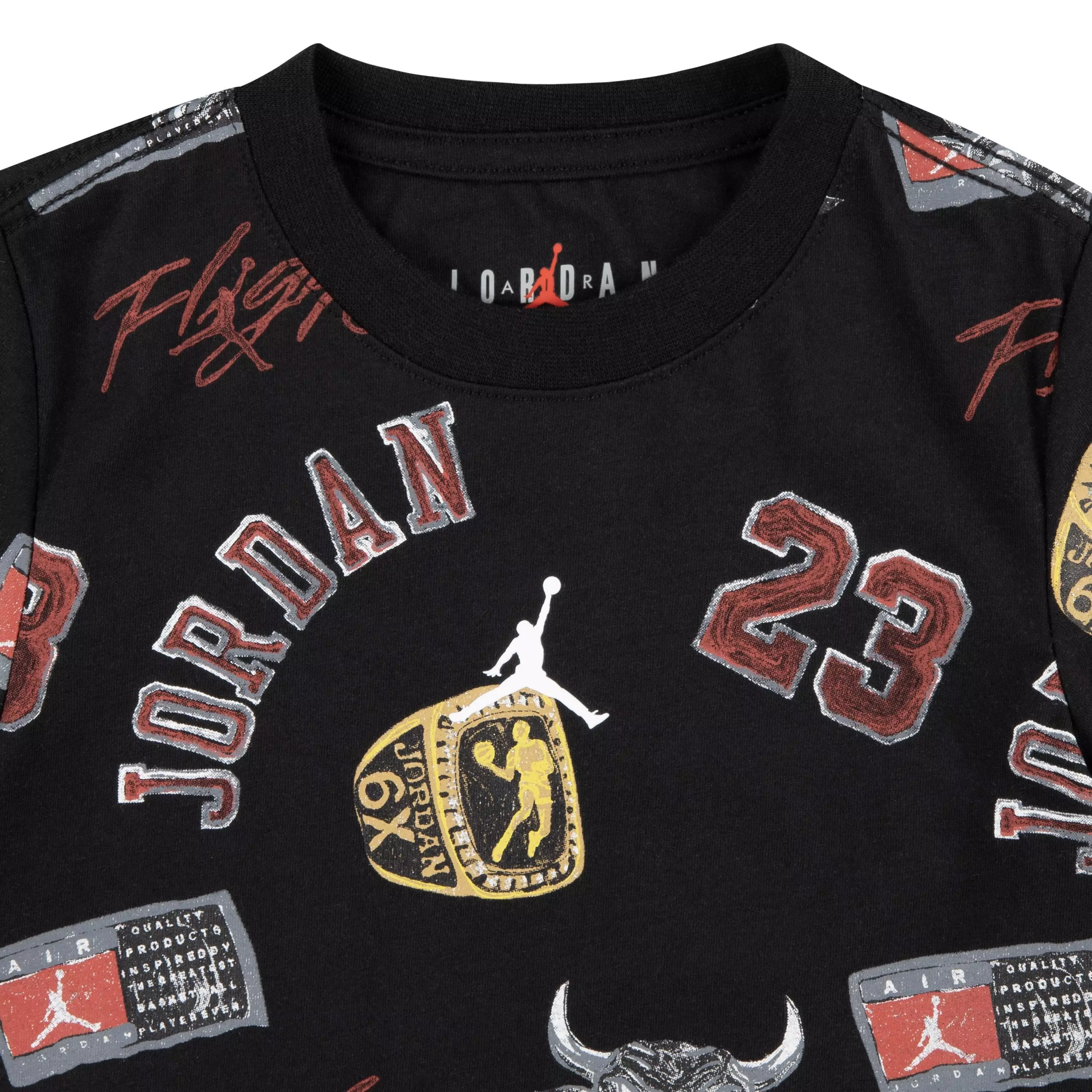 Jordan Little Boys' 23 Ring Printed Short Set - BLACK