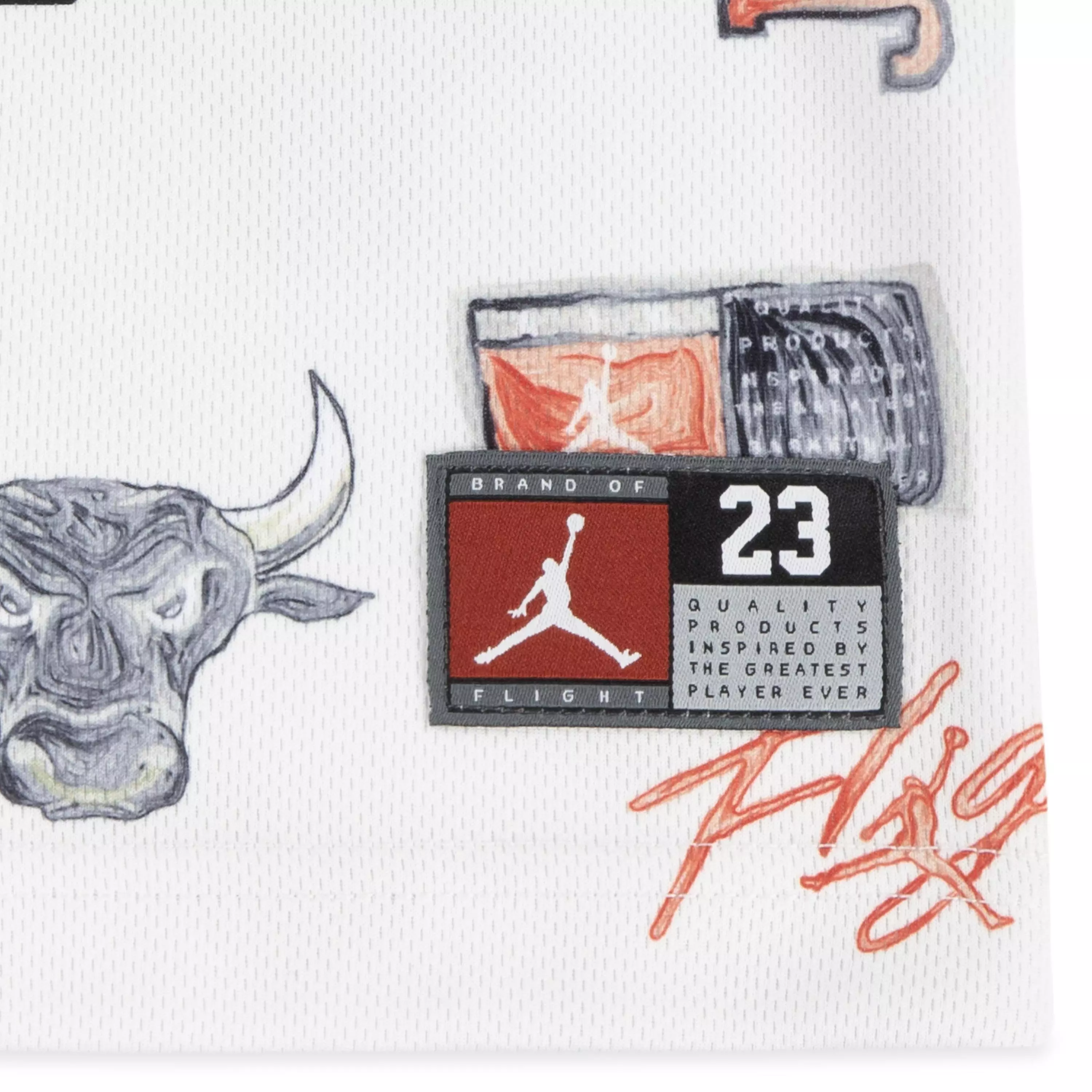 Jordan Little Boys' 23 Rings Printed Jersey Short Set - WHITE/BLACK