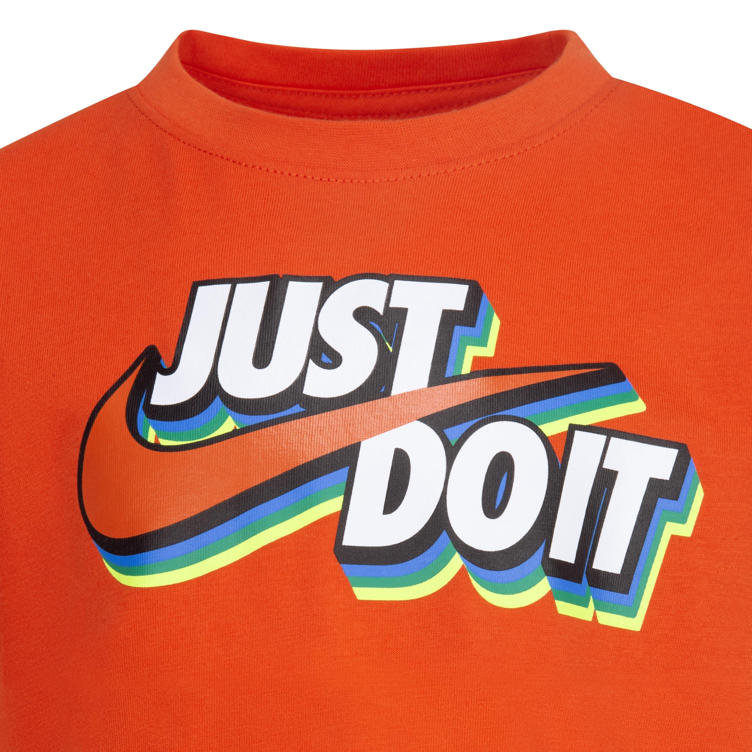 Nike Just-Do-It Shadow Short Little Boys' Red Set