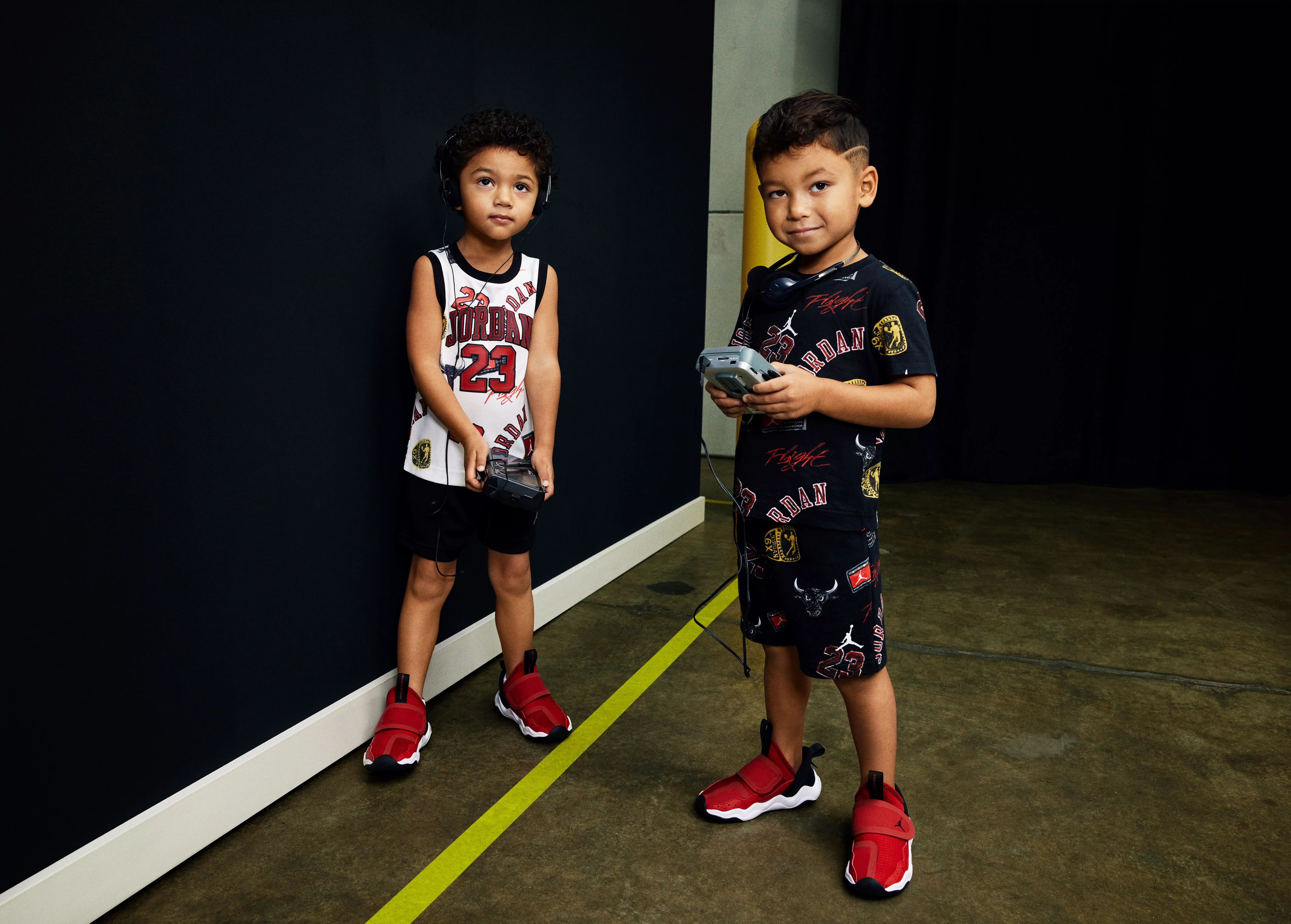 Jordan Toddler Boys' 23 Rings Printed Short Set - BLACK