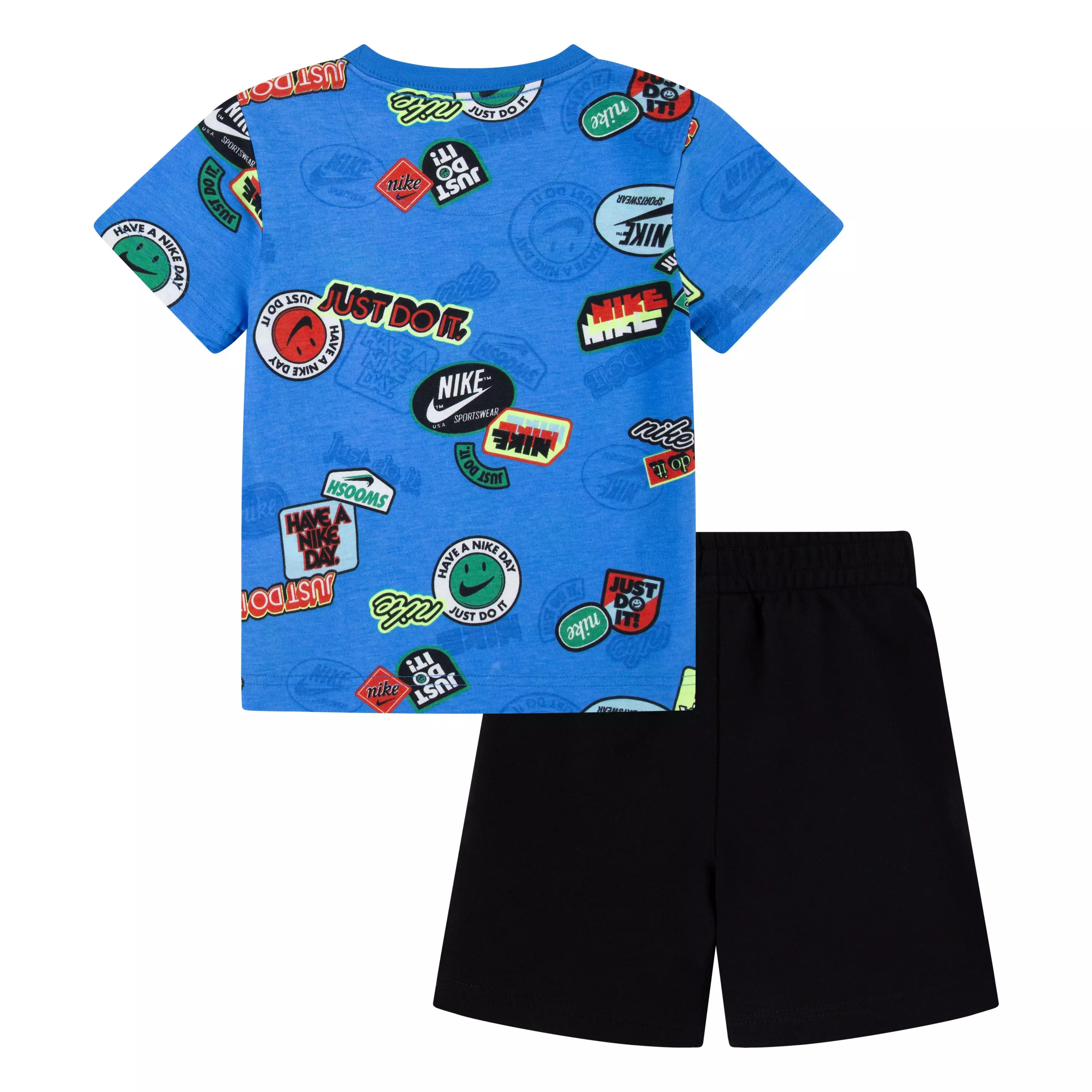 Nike Toddler Boys' Printed Sense of Adventure Short Set - BLACK