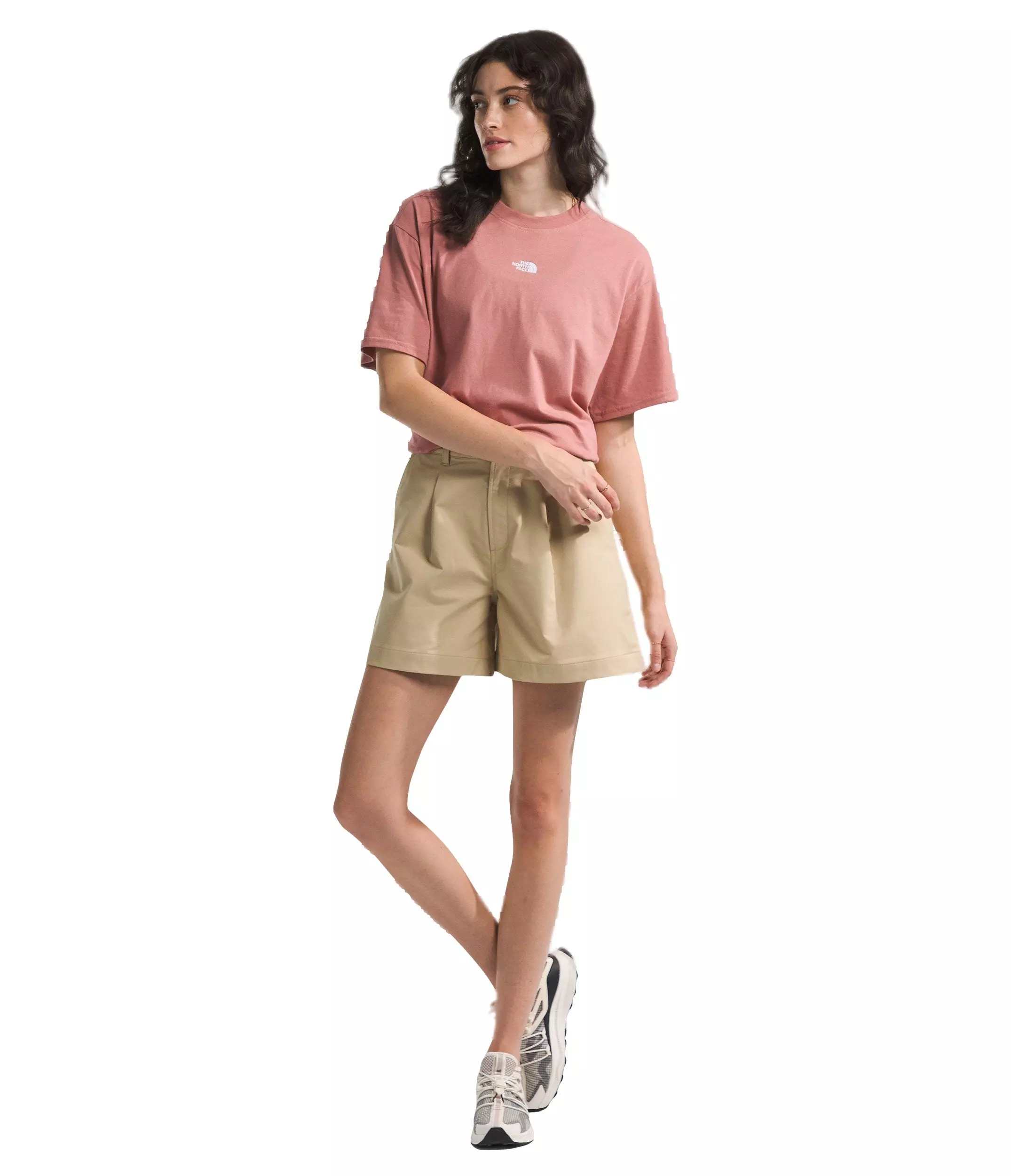 The North Face Women's Evolution Oversized Tee - BROWN