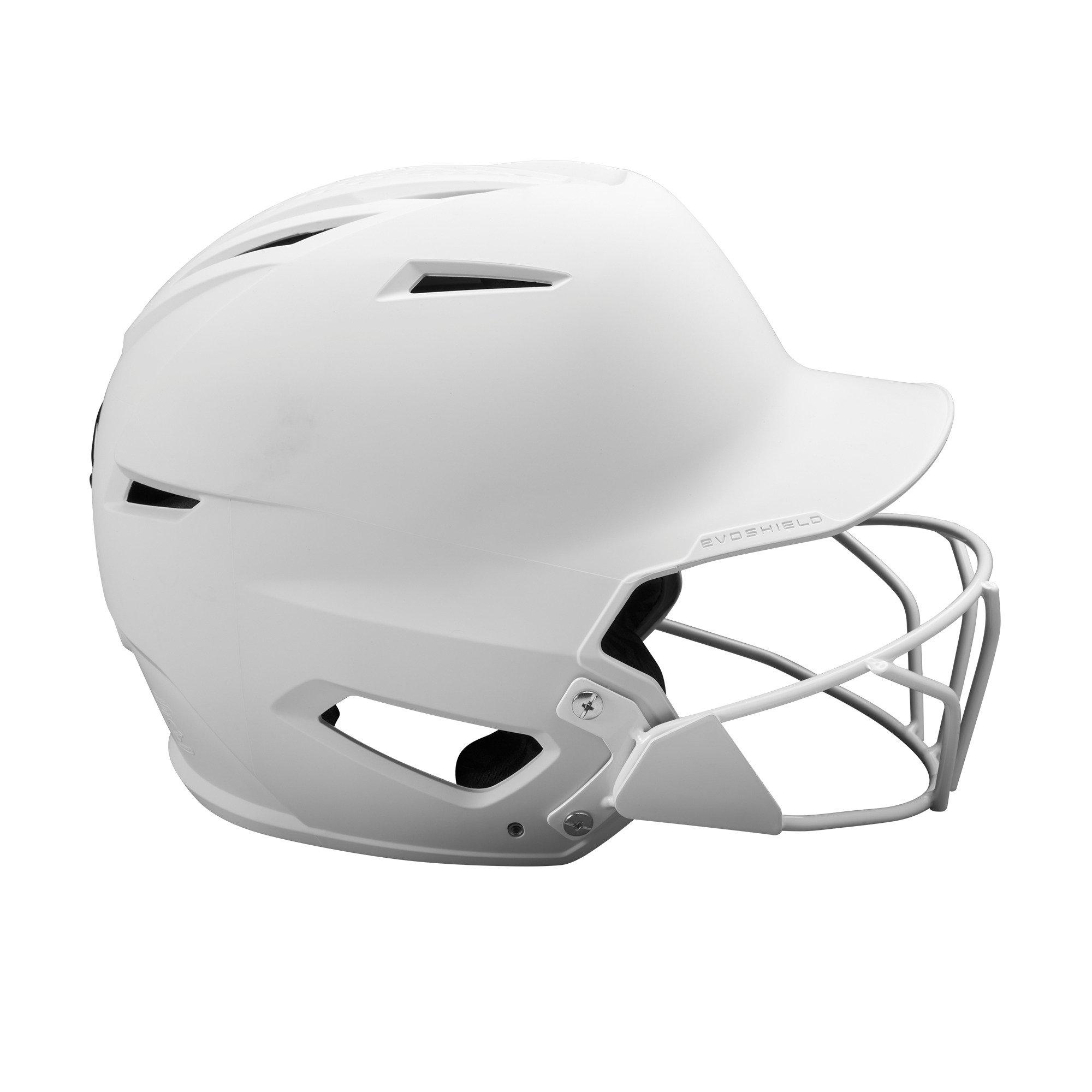 EvoShield XVT Matte White 2.0 Batting Helmet w/ Facemask