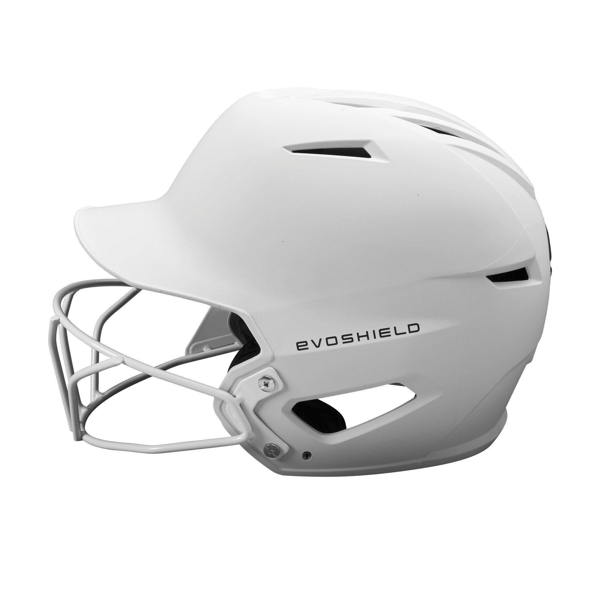 EvoShield XVT Matte White 2.0 Batting Helmet w/ Facemask