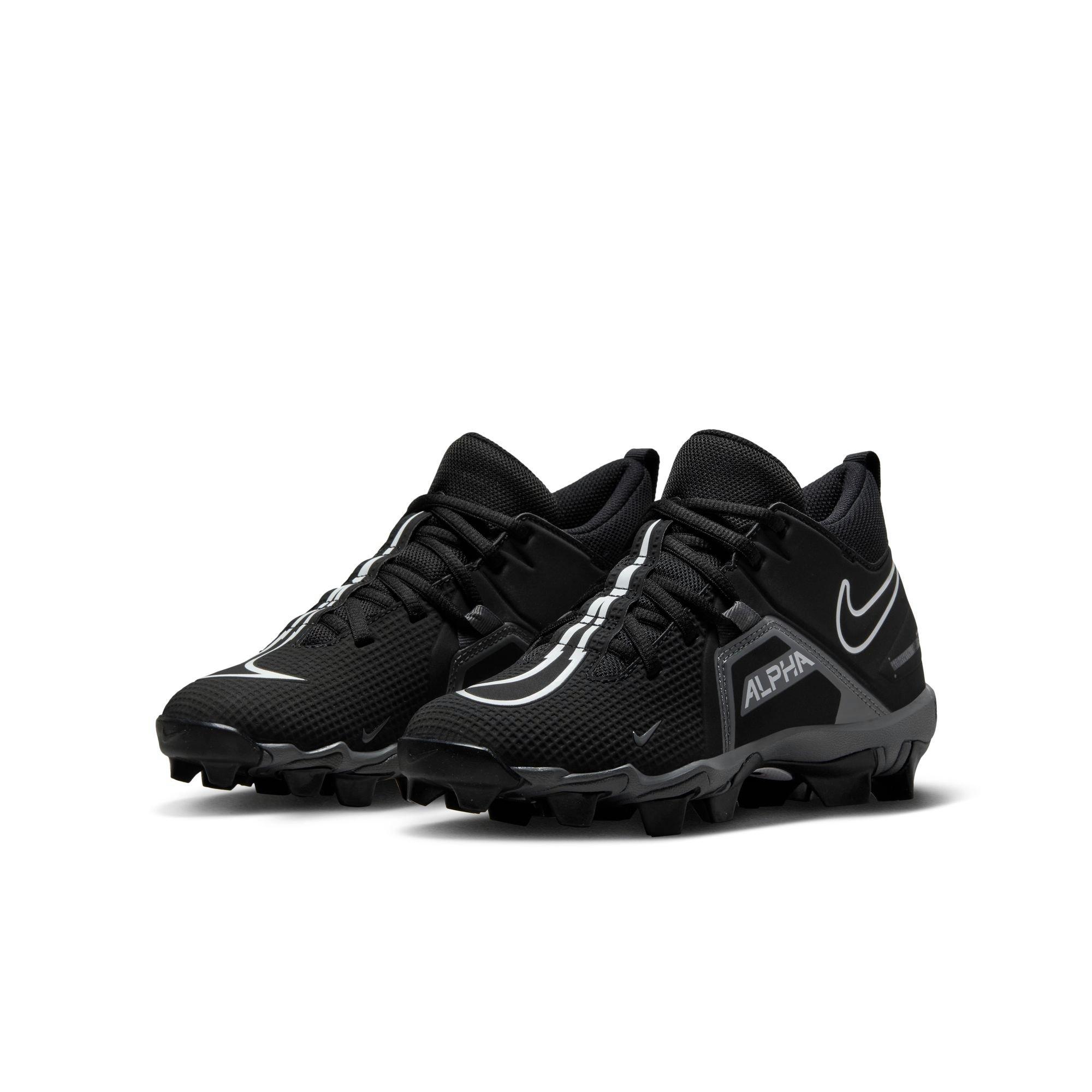 Nike Men\'s Alpha Menace-3 Shark Football Cleats Shoes Black/Iron Gray Size 12 Nike Alpha Menace 3 Shark Black Grey for Sale | Authenticity  main image 3
