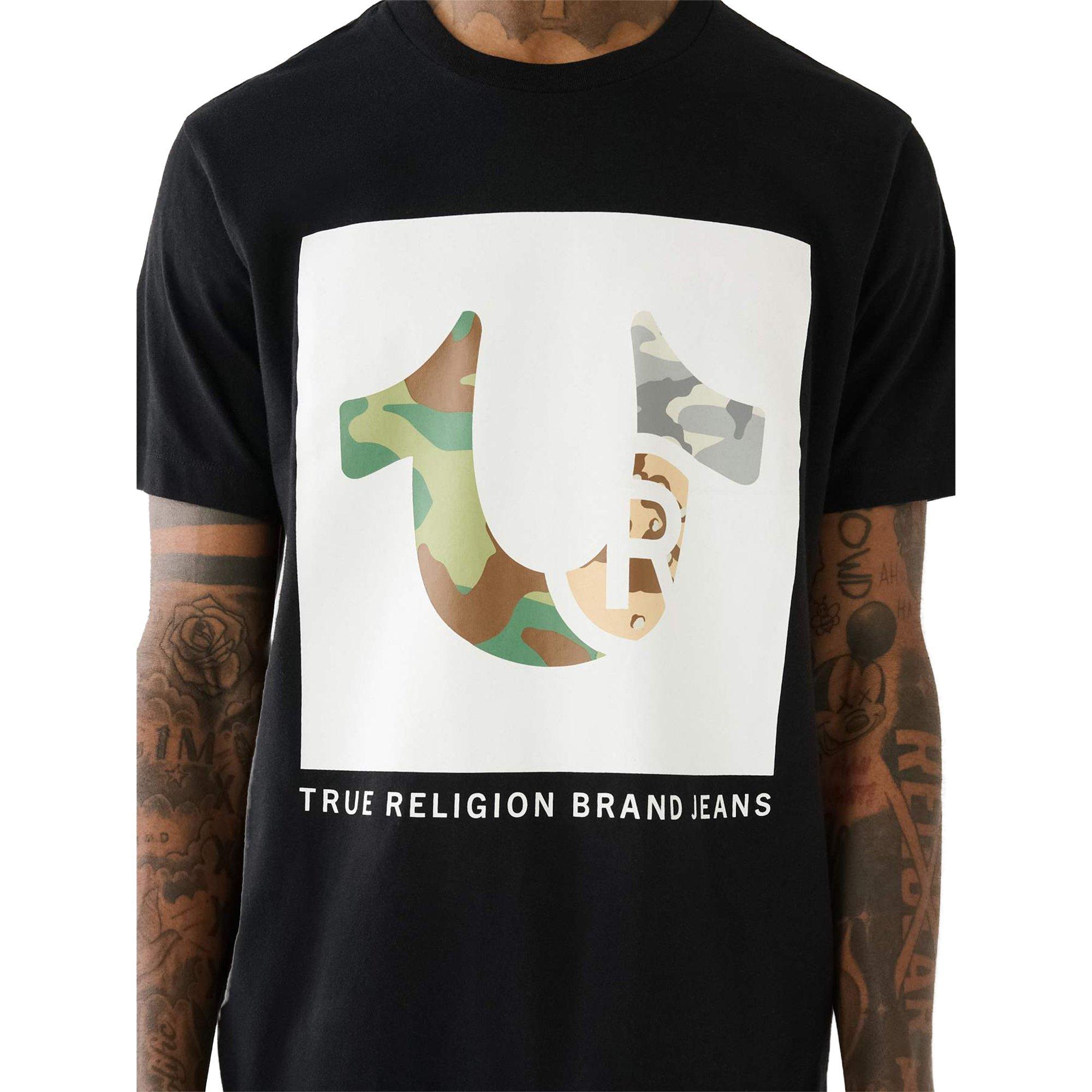 True Religion Camo True Religion Logo Men's Tee