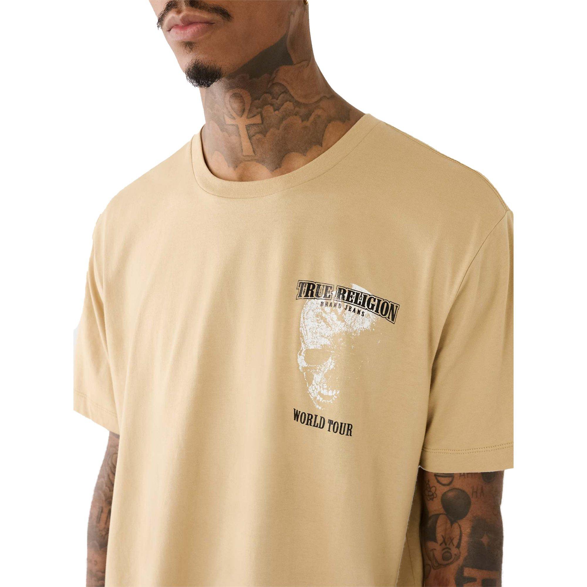 True Religion Metallic Skull Logo Men's Tee