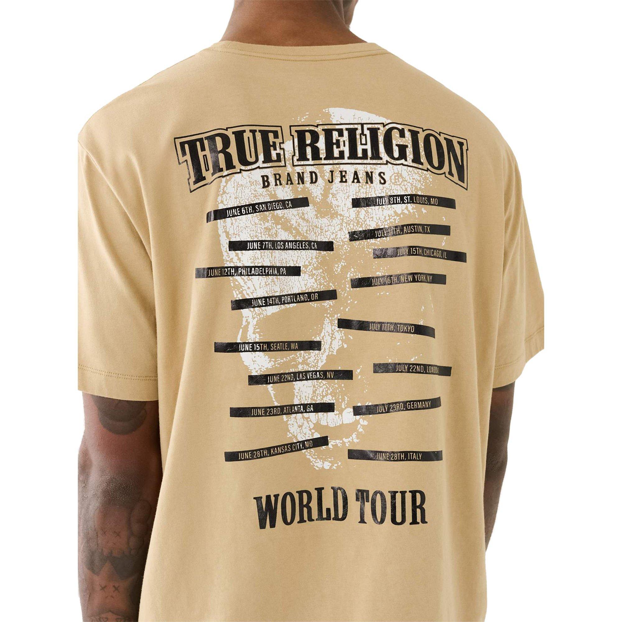 True Religion Metallic Skull Logo Men's Tee