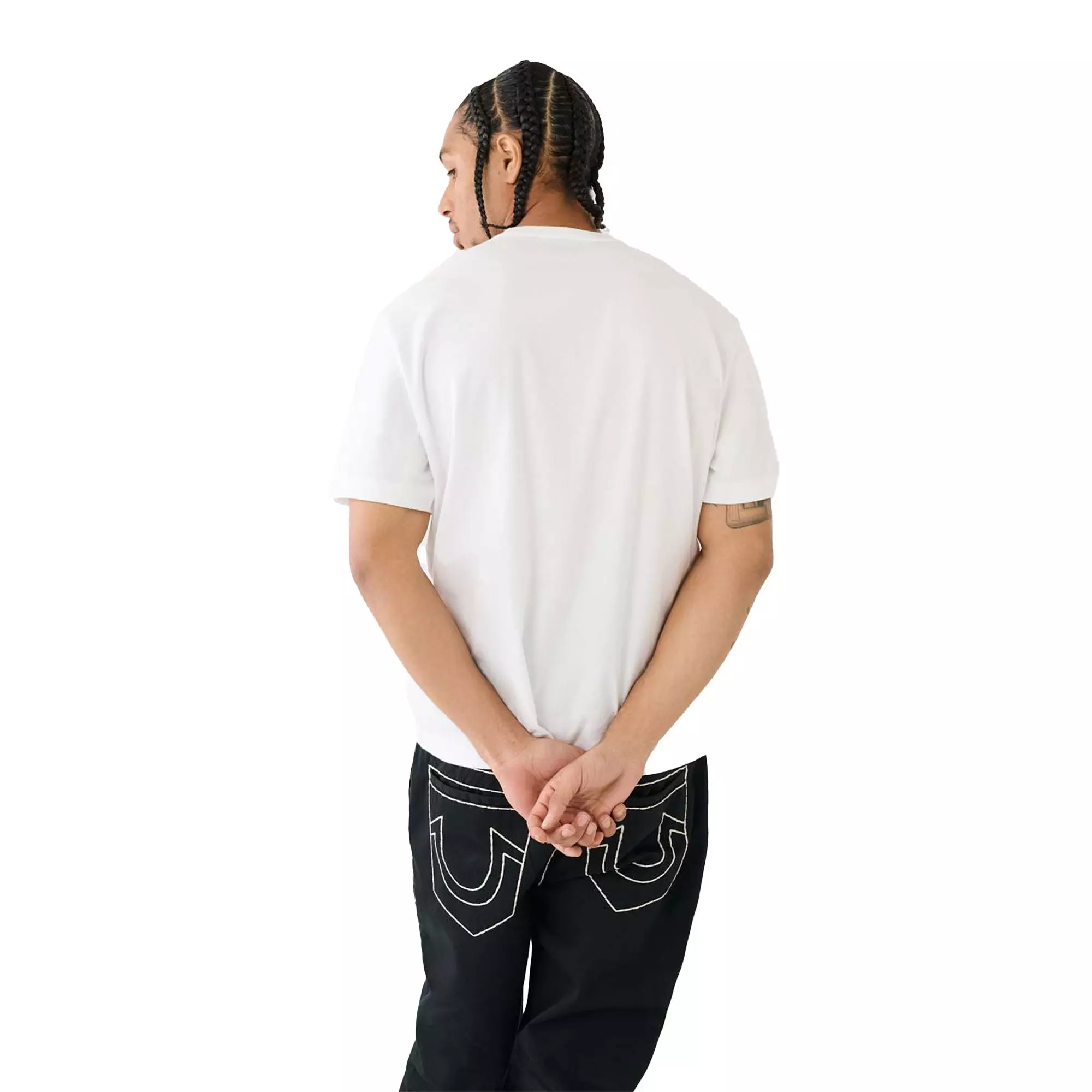 True Religion Men's Photo Graphic Tee-White - WHITE