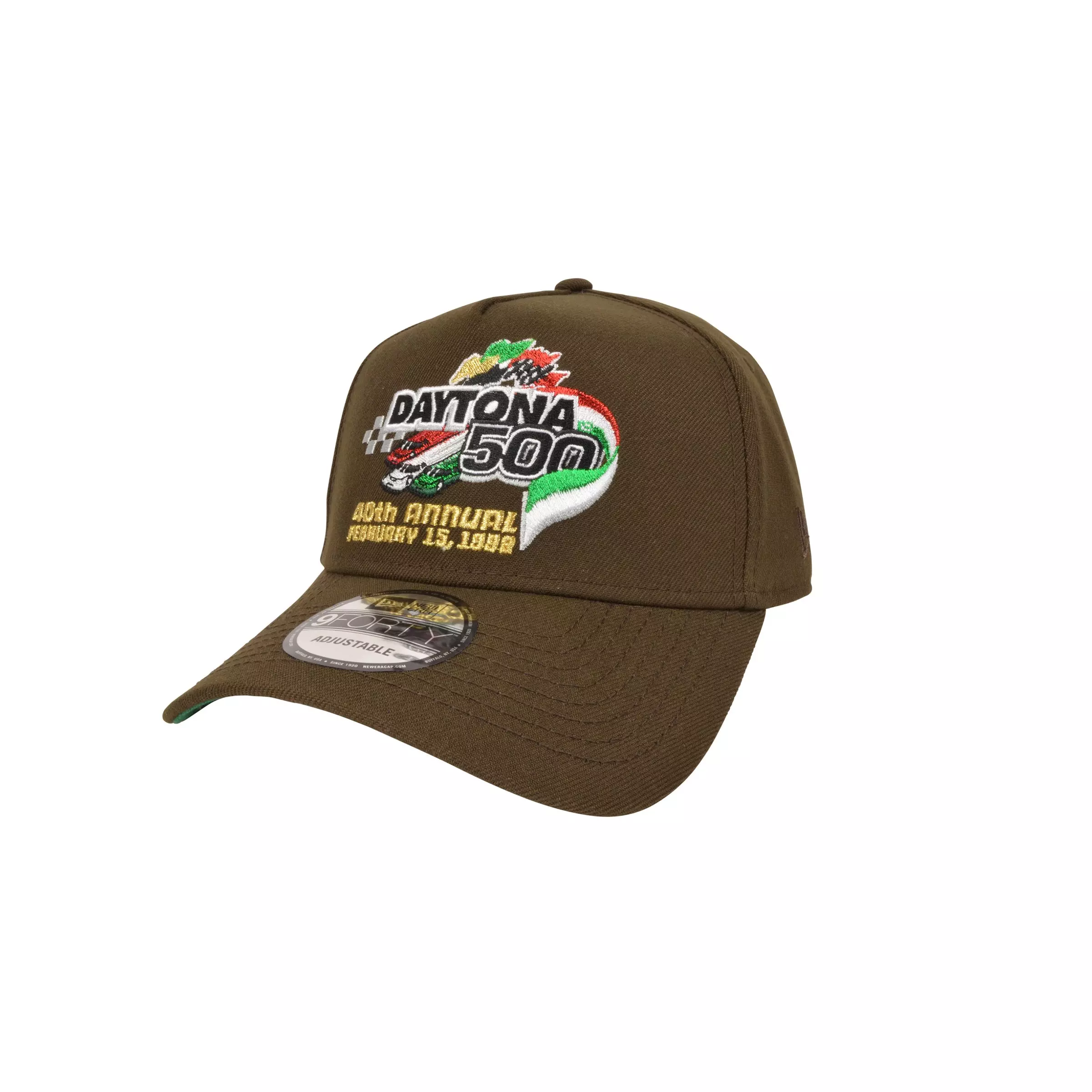 New Era Daytona 500 9FORTY 40th Anniversary Snapback-Walnut - BROWN