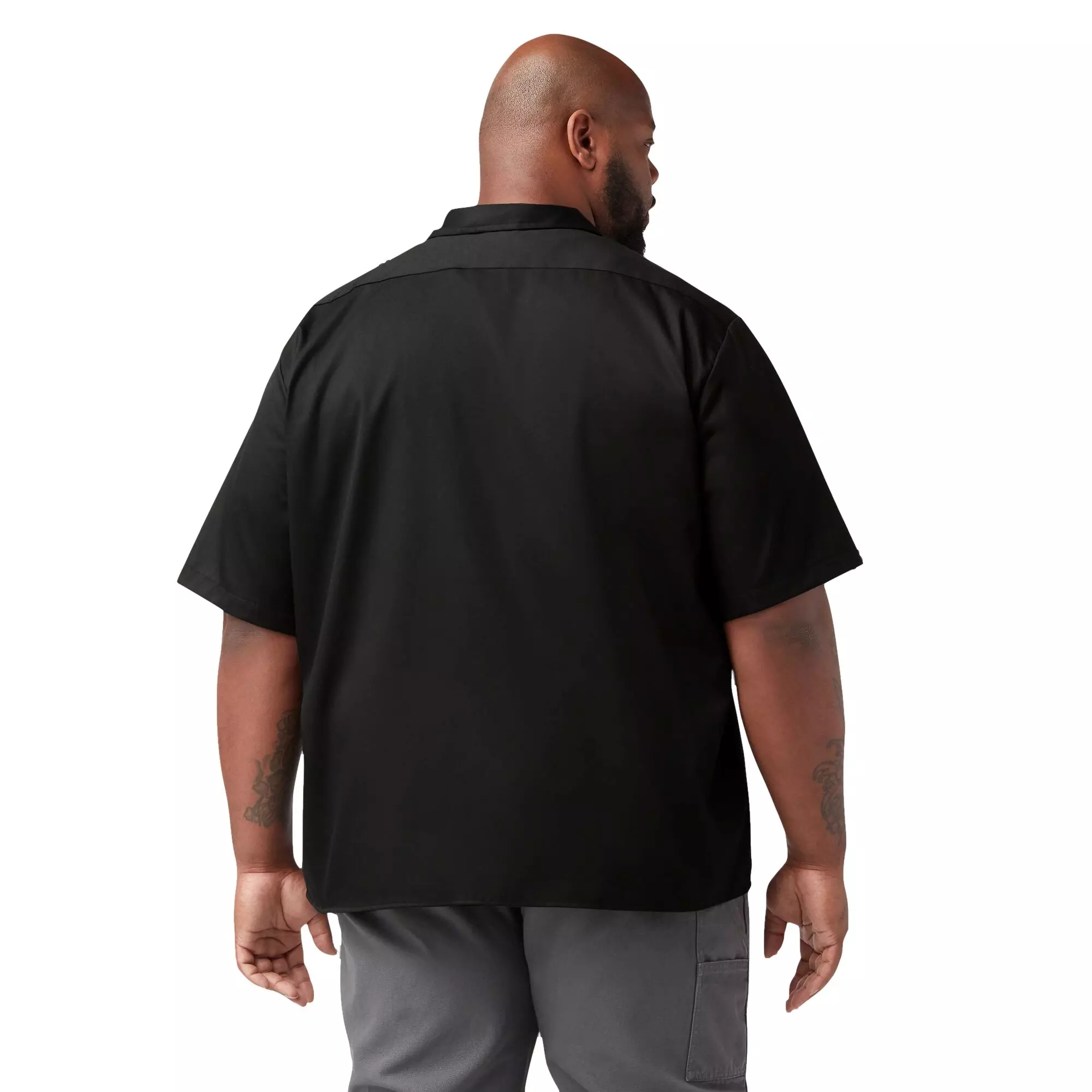 Dickies Men's Flex Twill Work Shirt - Black - BLACK