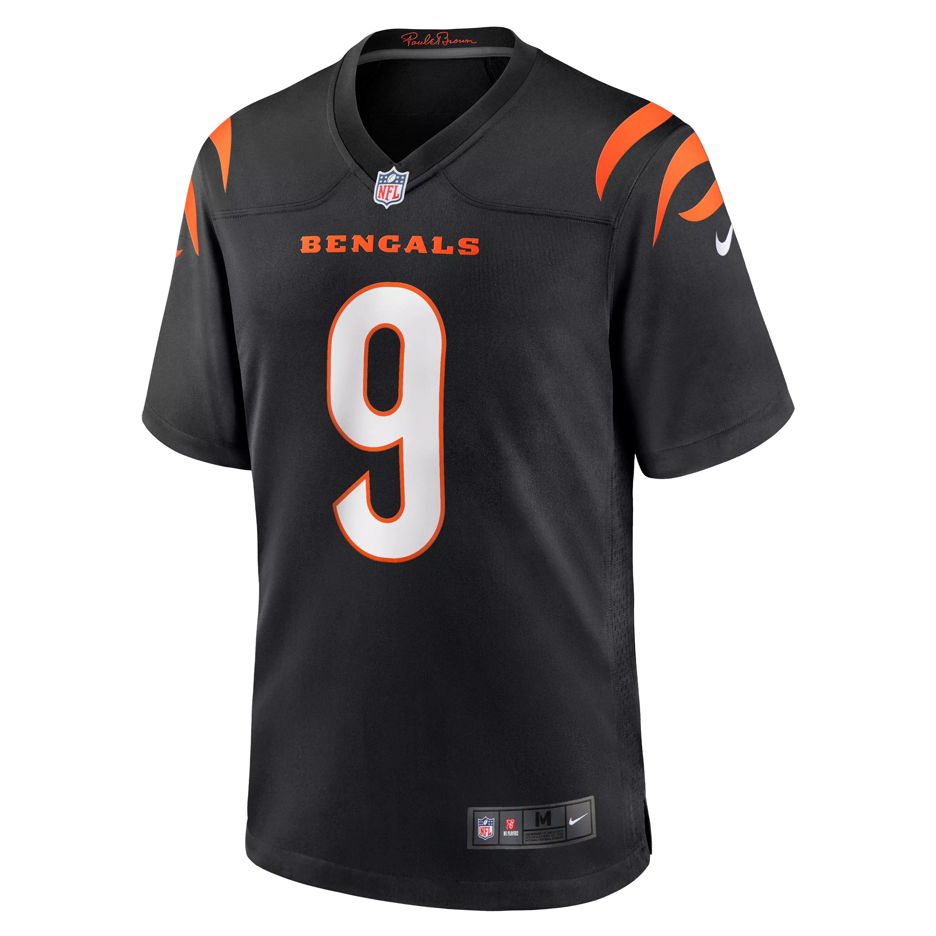 Nike Men's Joe Burrow Cincinnati Bengals '23 Home Game Jersey-Black - BLACK
