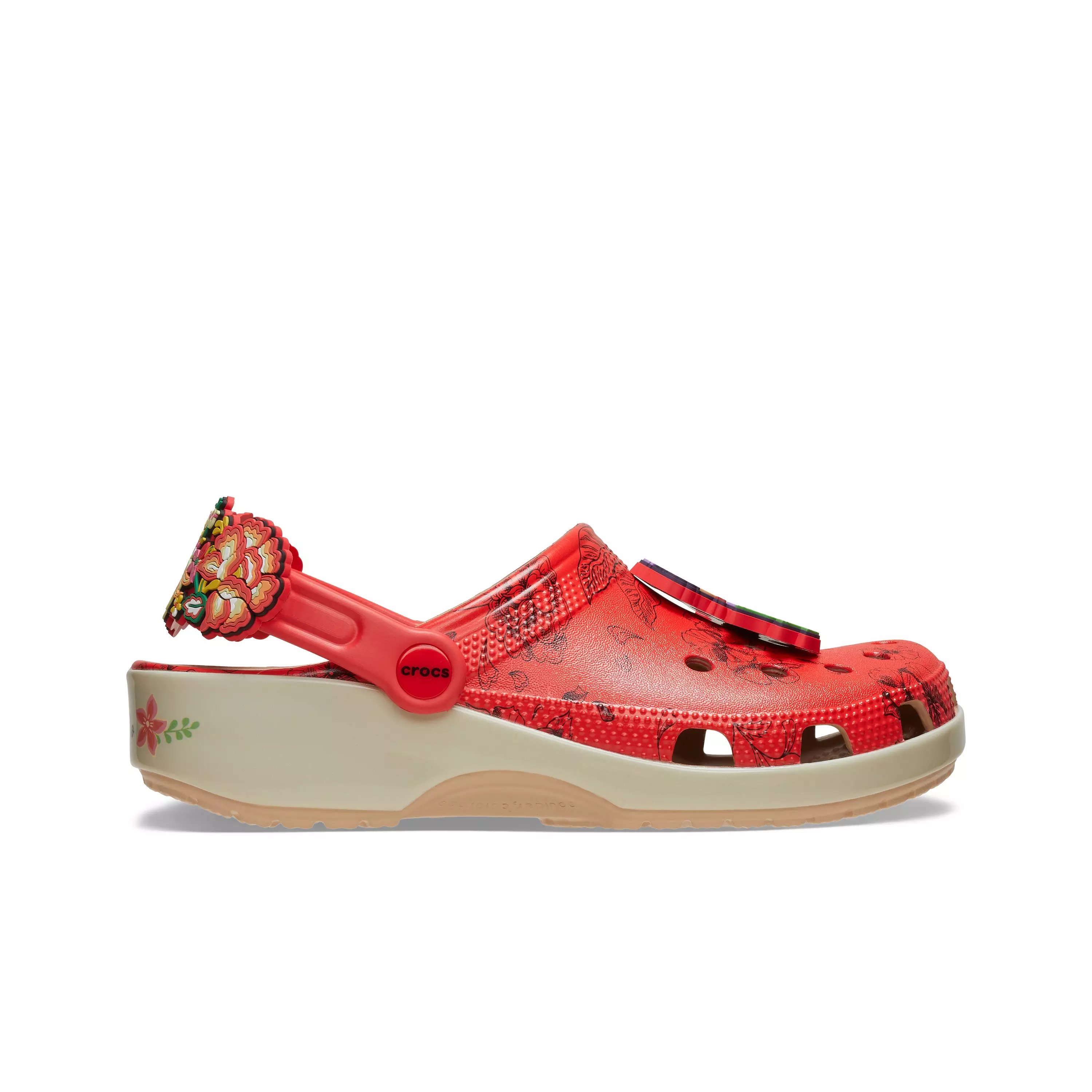 Crocs Classic "Frida Kahlo" Unisex Clog - BONE