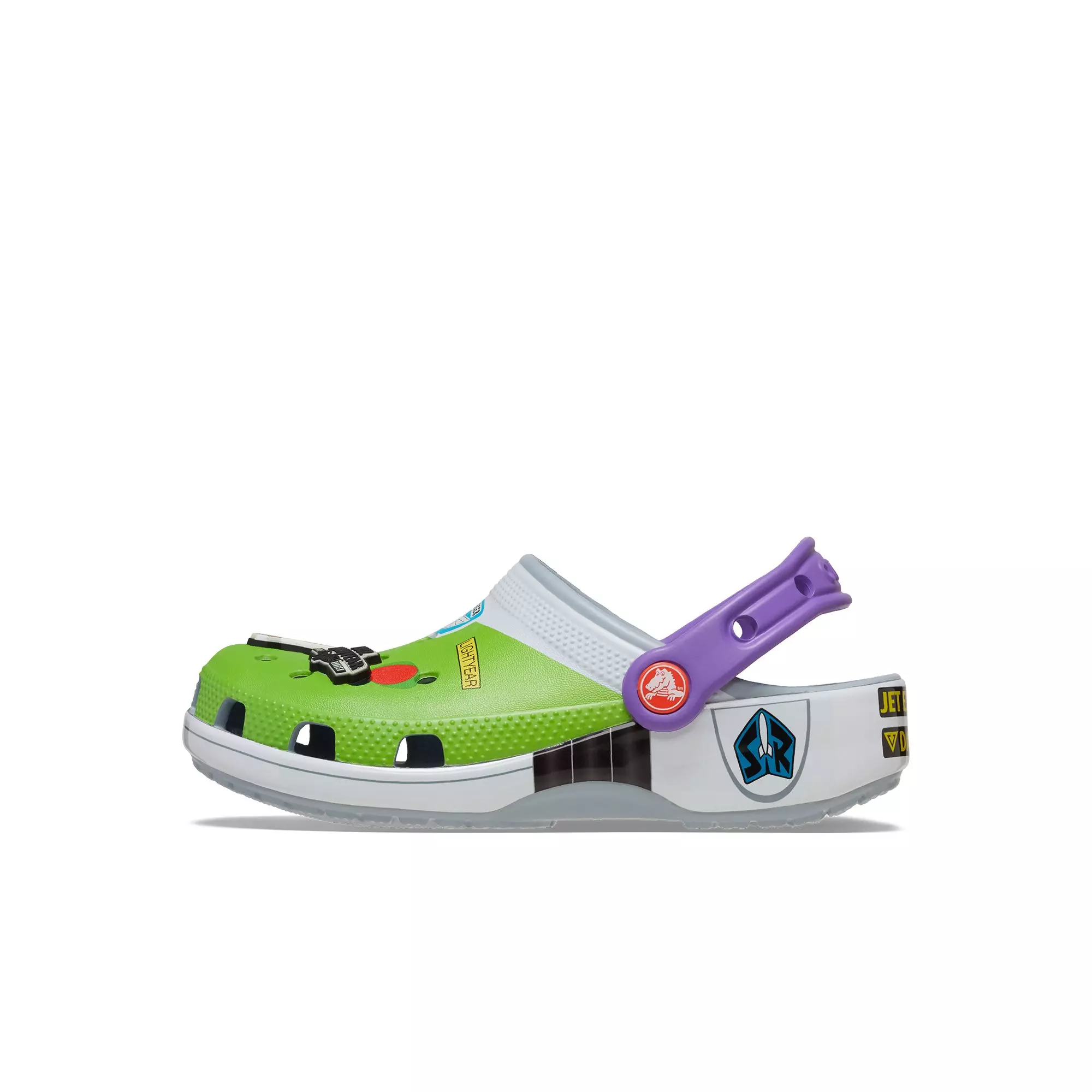 Crocs Buzz Lightyear Classic Toddler Kids' Clog - WHITE/GREEN