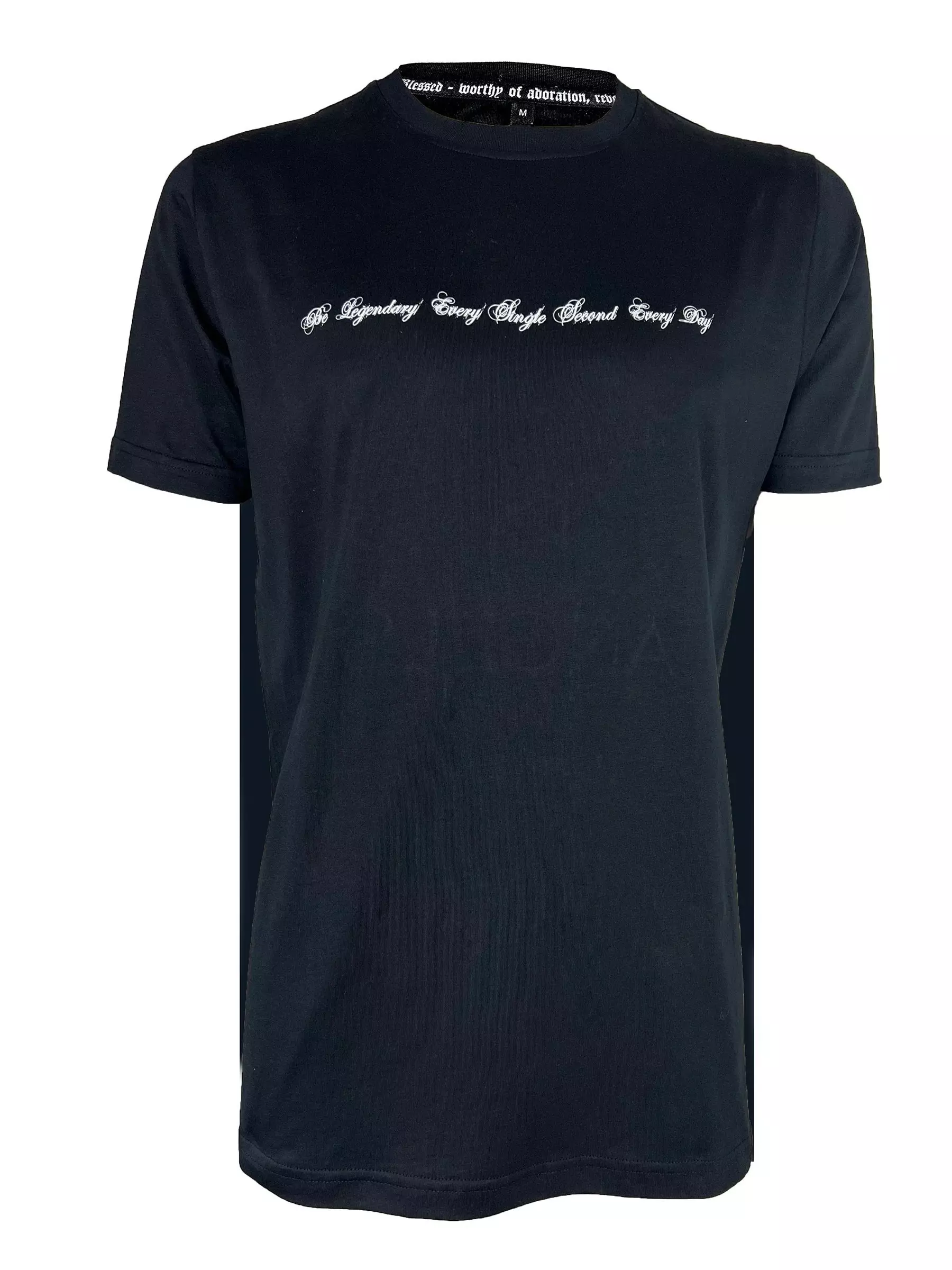 Blessed Men's Believe in Angels Tee - BLACK