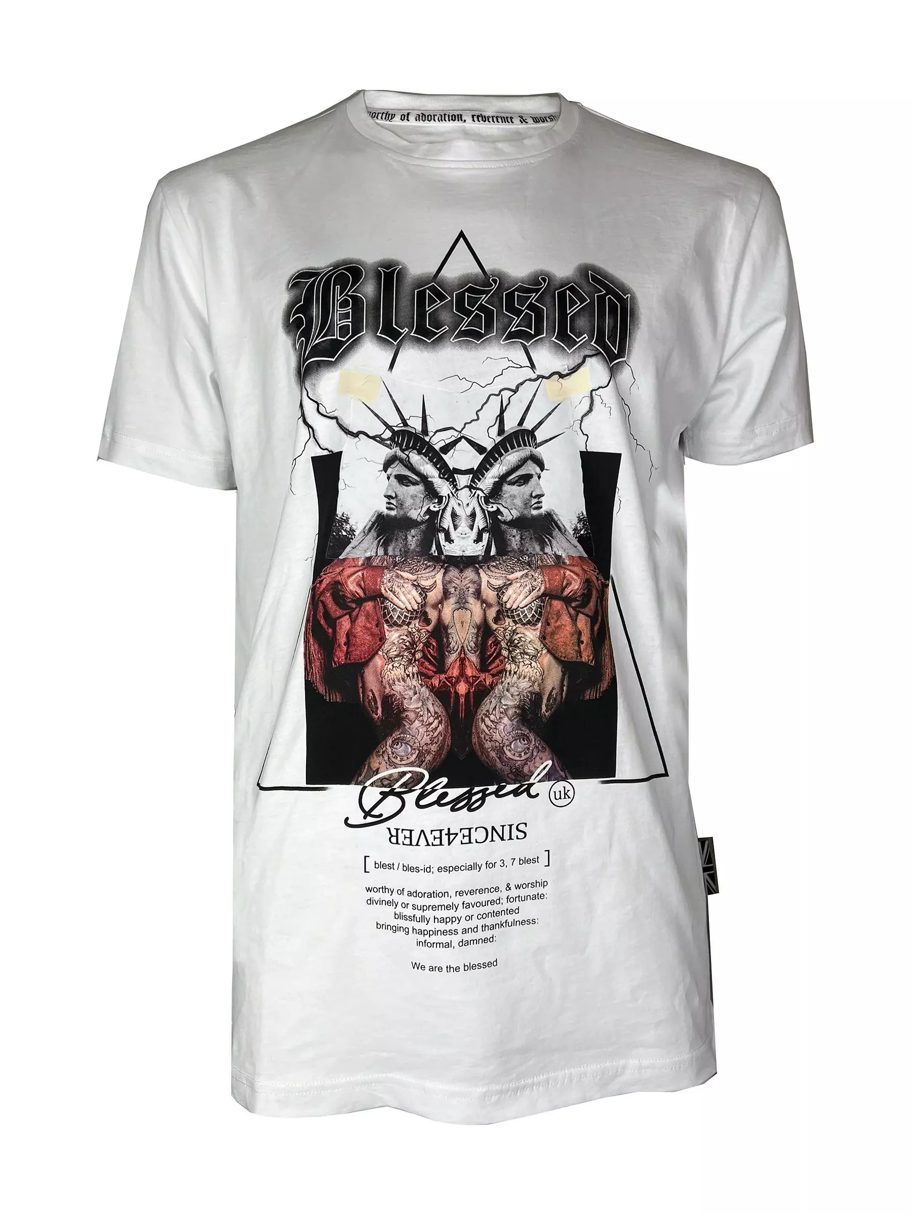 Blessed Men's World Tour Tee - White - WHITE