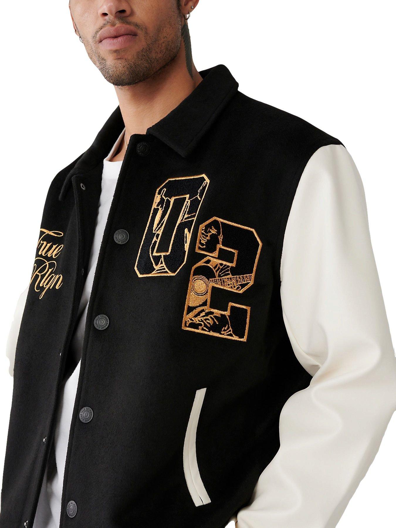 Men's Pro Standard Black 2023 NBA All-Star Game Chenille Wool Varsity  Full-Snap Jacket