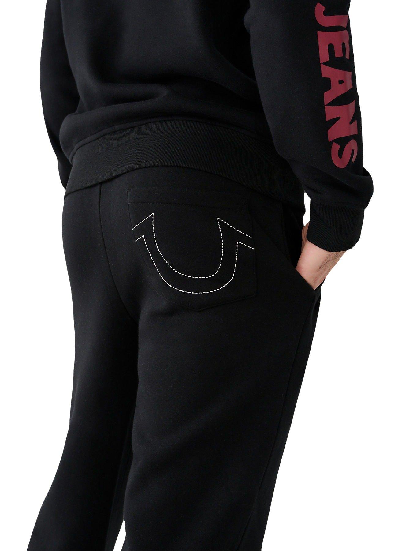 True Religion Mens Classic Logo Jogger Sweatpant : : Clothing,  Shoes & Accessories