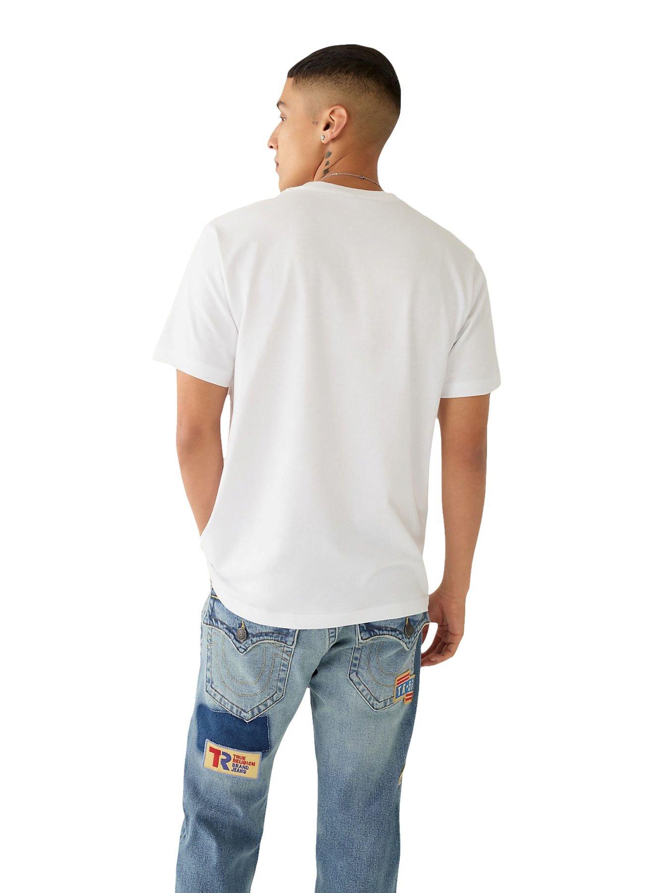 True Religion Collegiate Patch Men's White Tee