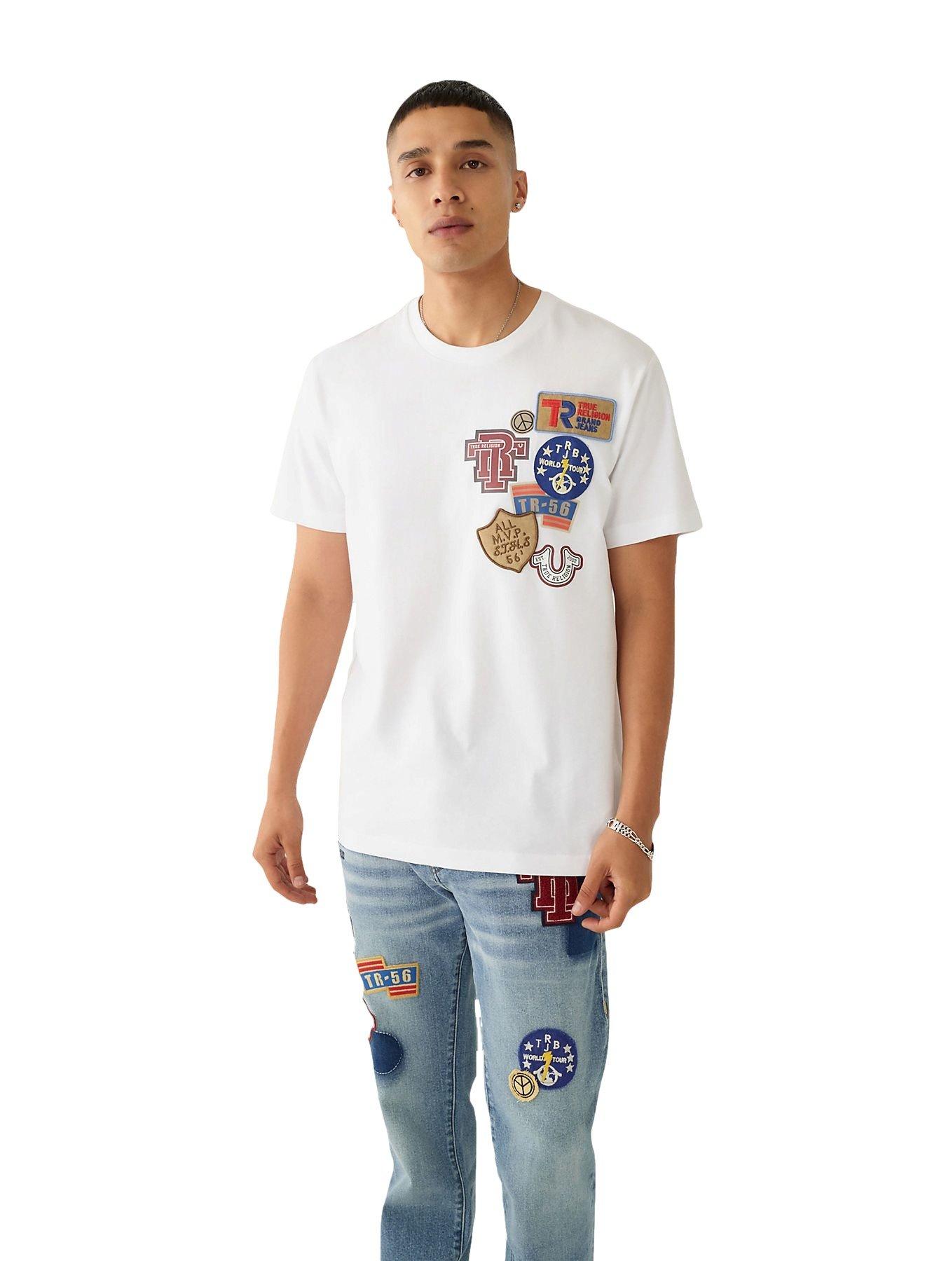 True Religion Collegiate Patch Men's White Tee