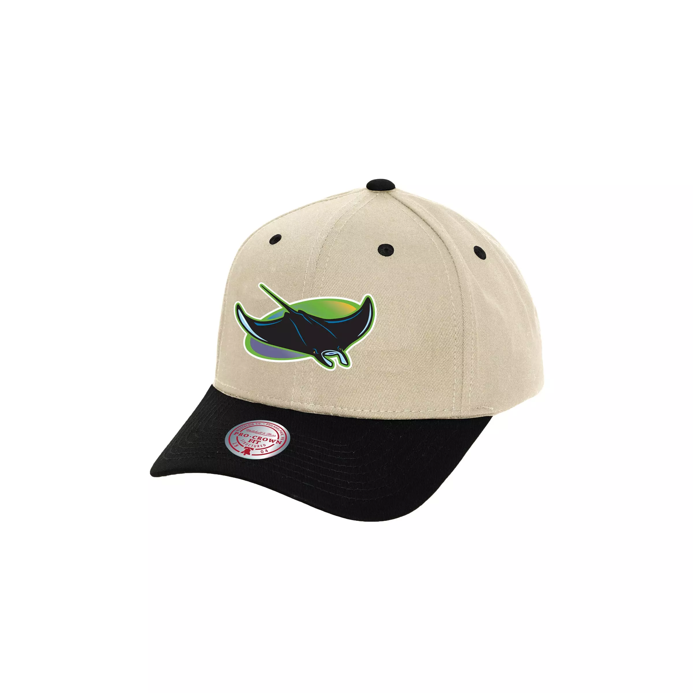 Mitchell & Ness Game On Pro Tampa Bay Rays Snapback Hat - CREAM