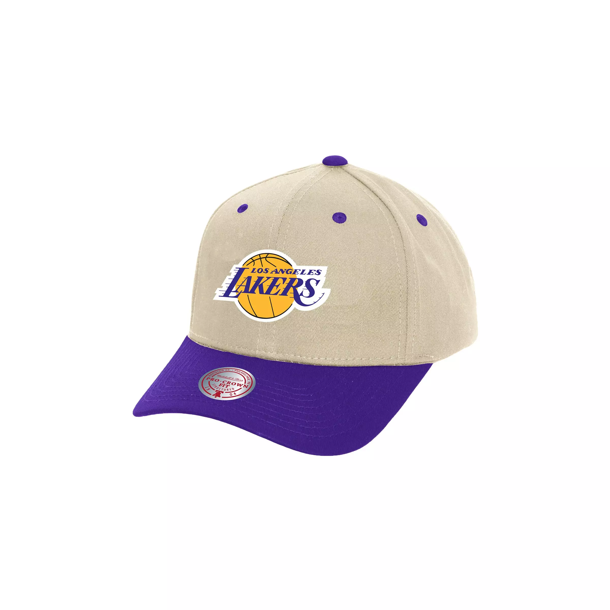 Mitchell & Ness Game On Pro Los Angeles Lakers Snapback Hat - CREAM