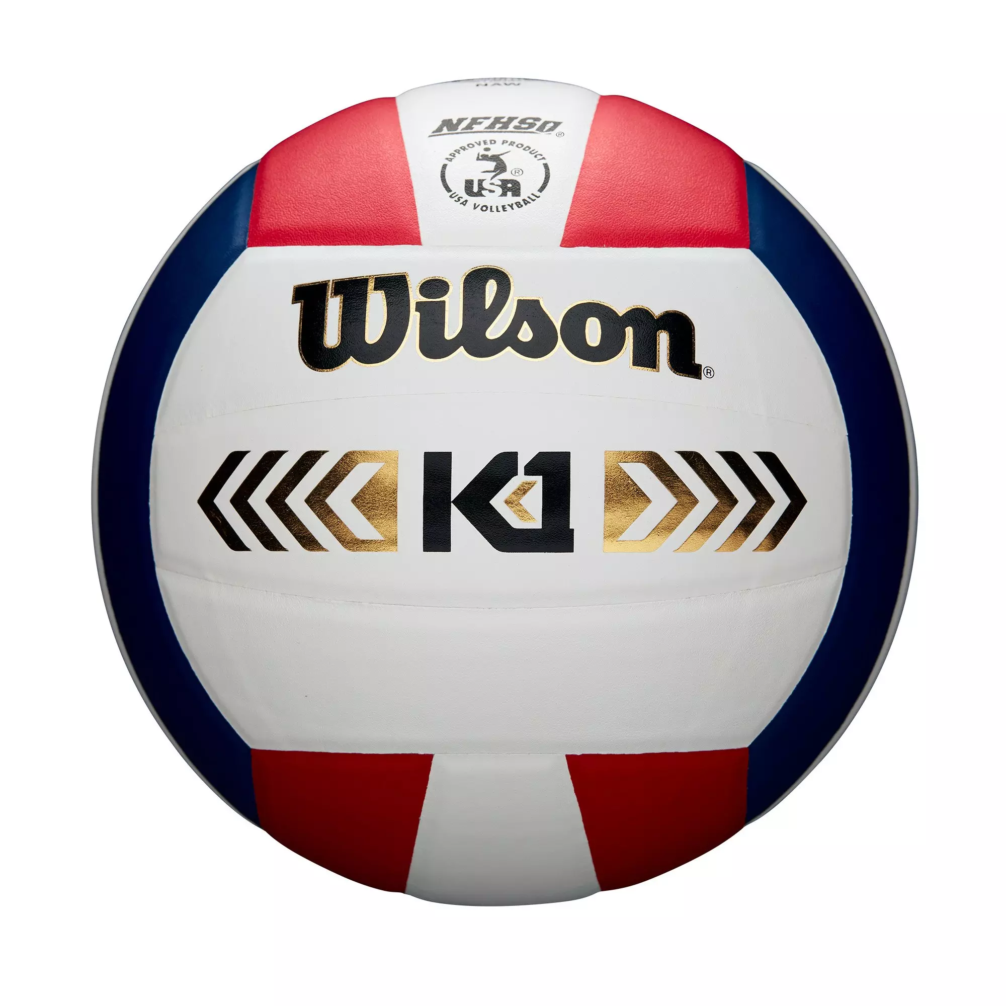 Wilson K1 Gold Volleyball - RED/WHITE/BLUE