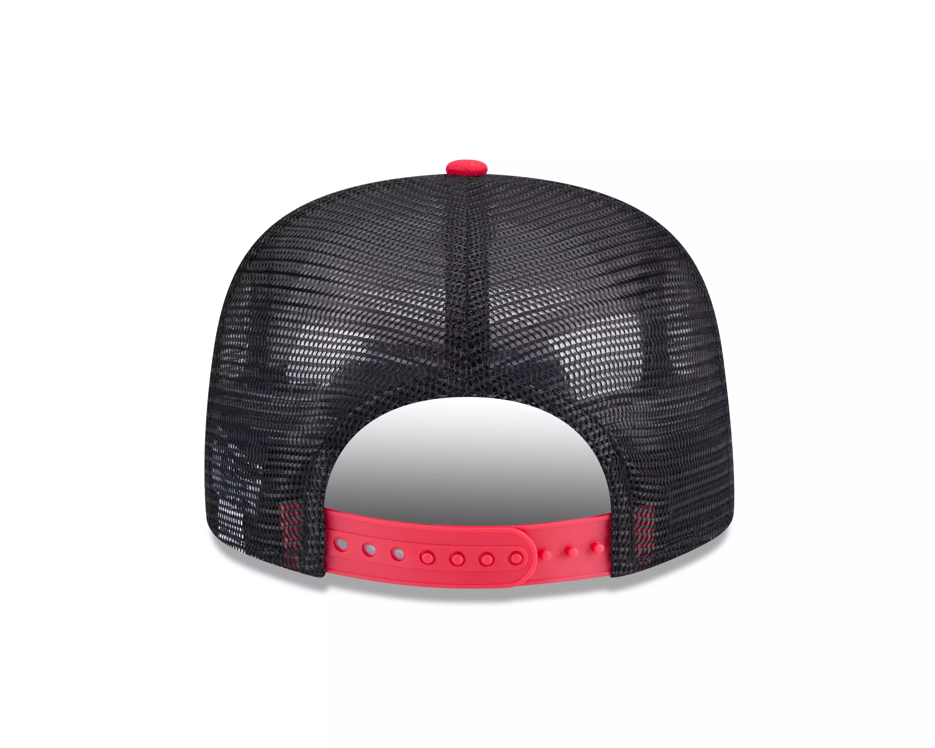 New Era Chicago Bulls Golfer Throwback Snapback Hat-Black/Red - WHITE/BLACK/RED
