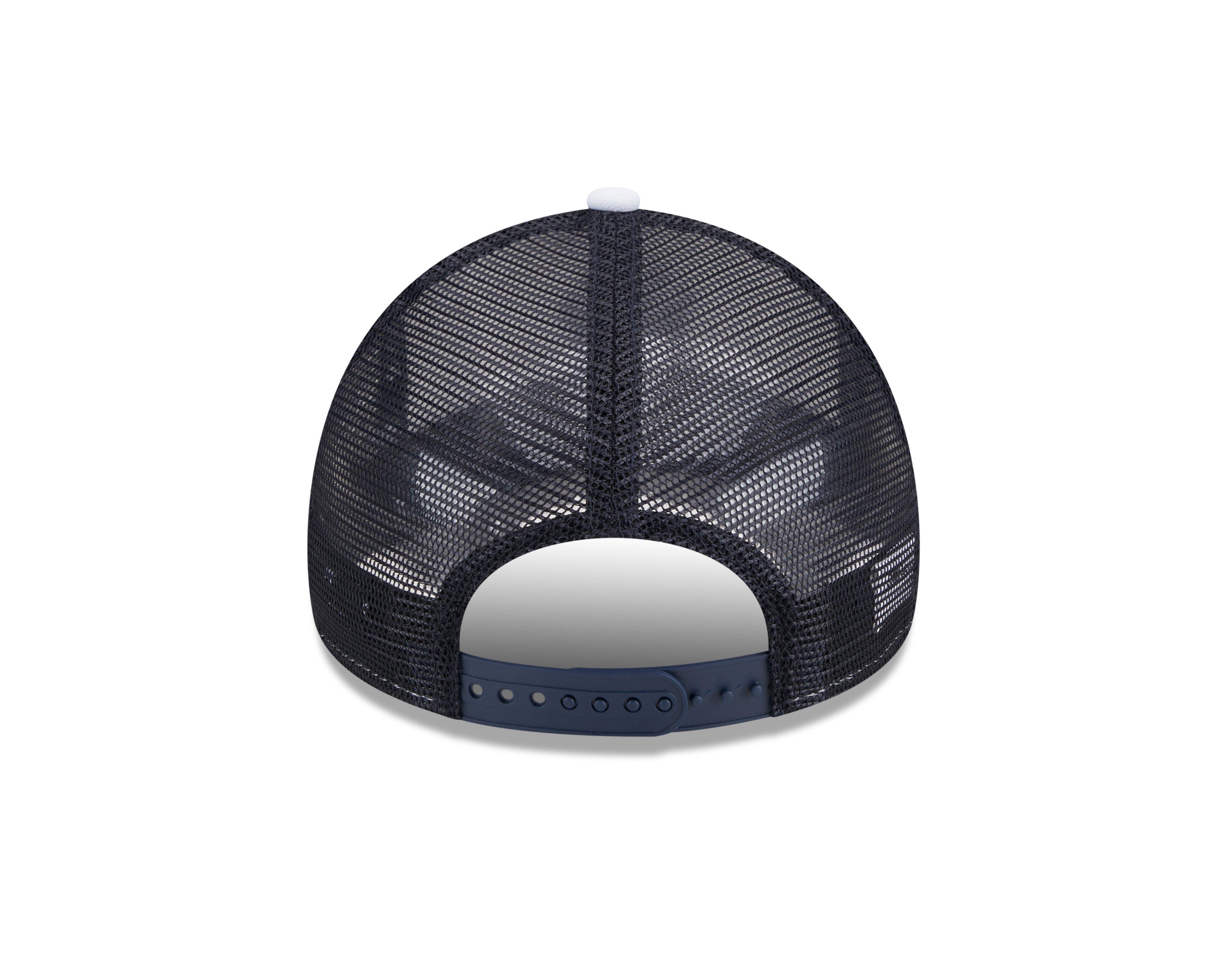 New Era New York Yankees 9FORTY A-Frame Snapback Hat - White/Navy - WHITE/NAVY Thumbnail View 3