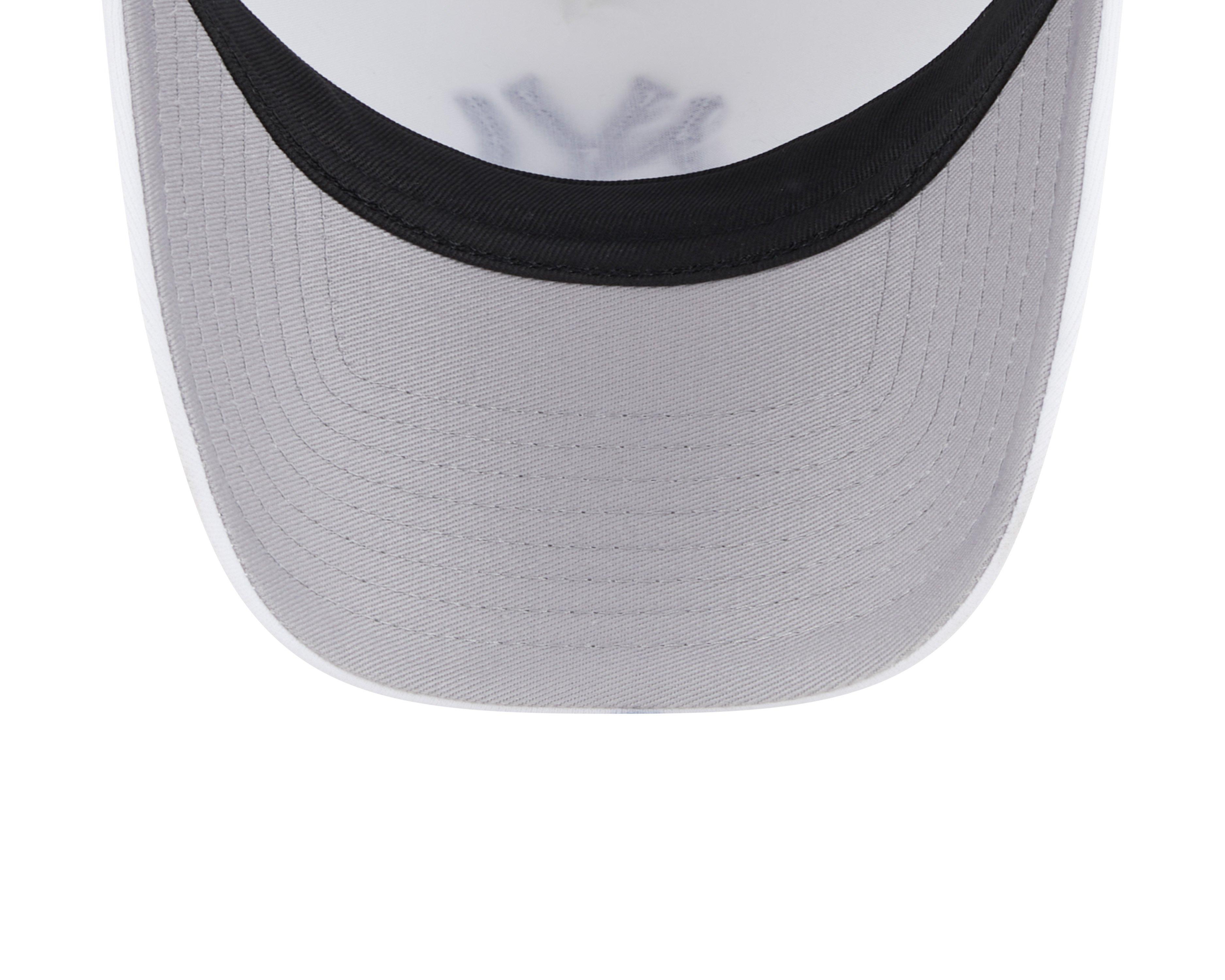 New Era New York Yankees 9FORTY A-Frame Snapback Hat - White/Navy - WHITE/NAVY Thumbnail View 4