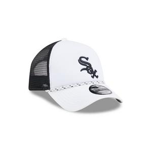 New Era Chicago White Sox 9FORTY A-Frame Snapback Hat - White/Black