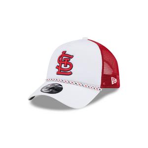 New Era St. Louis Cardinals 9FORTY A-Frame Snapback Hat - White/Red
