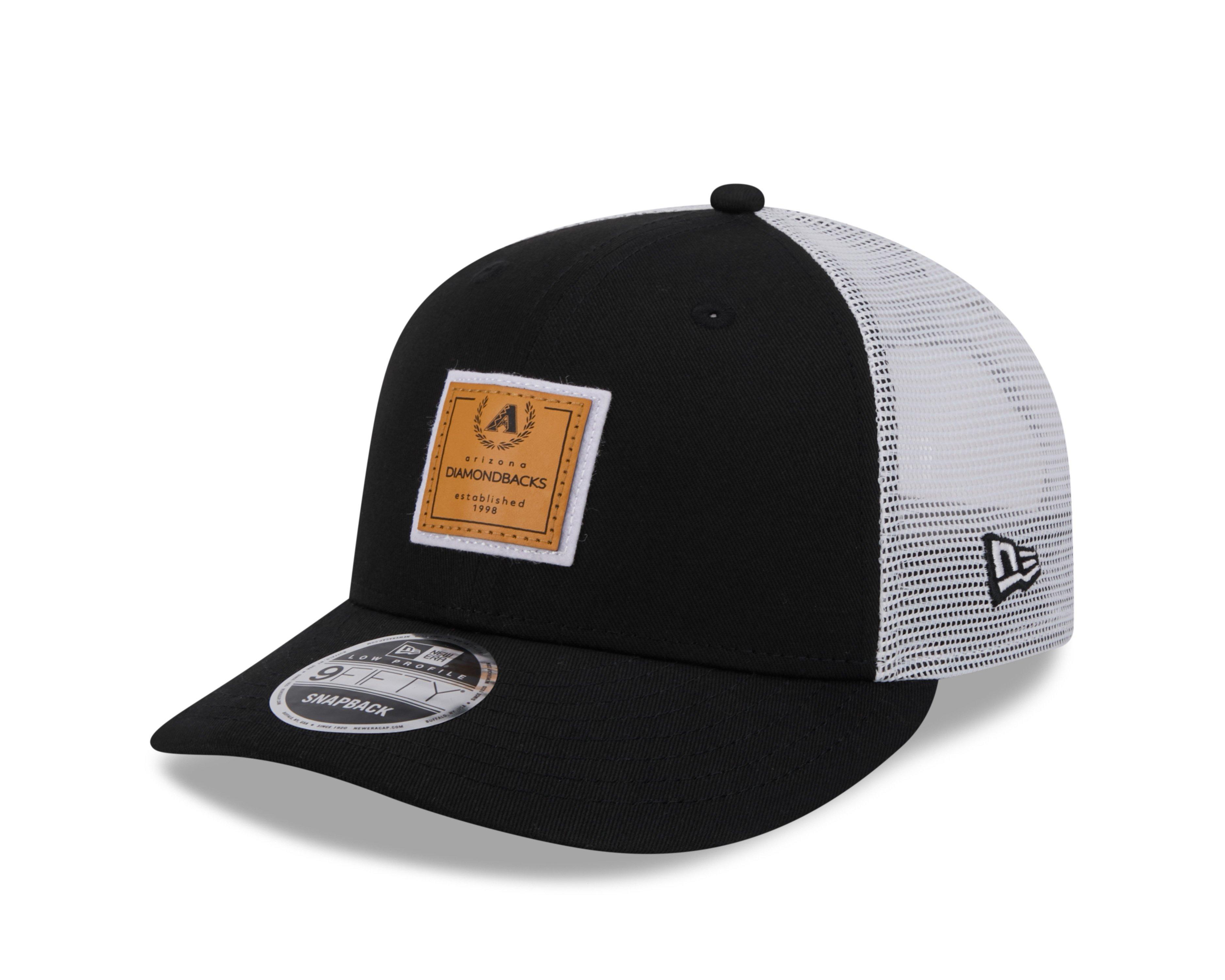 New Era Arizona Diamondbacks 9FIFTY MLB Patchwork Trucker Snapback-Black/White - BLACK/WHITE Thumbnail View 1