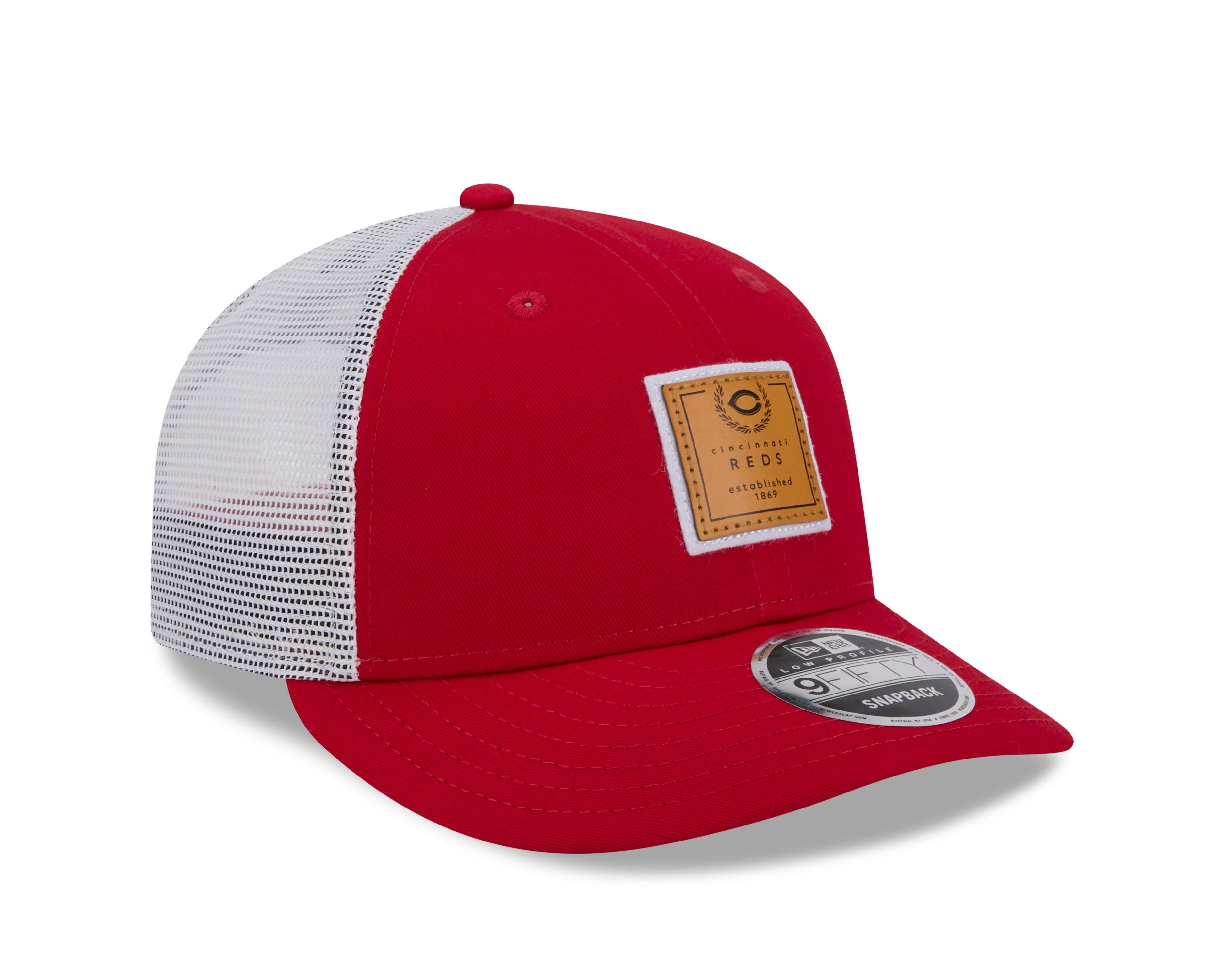 New Era Cincinnati Reds 9FIFTY MLB Patchwork Trucker Snapback-Red - RED/WHITE Thumbnail View 2