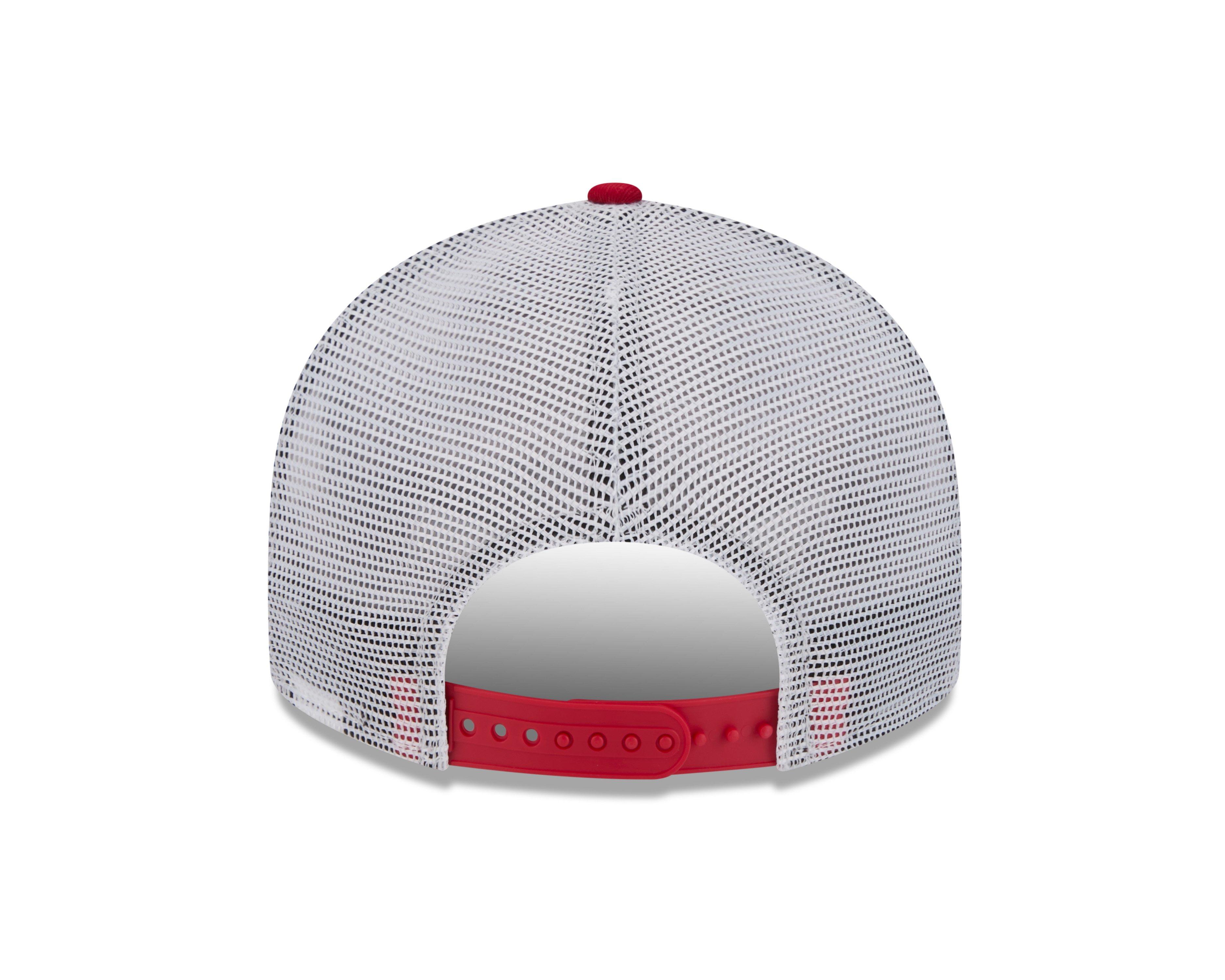 New Era Cincinnati Reds 9FIFTY MLB Patchwork Trucker Snapback-Red - RED/WHITE Thumbnail View 3