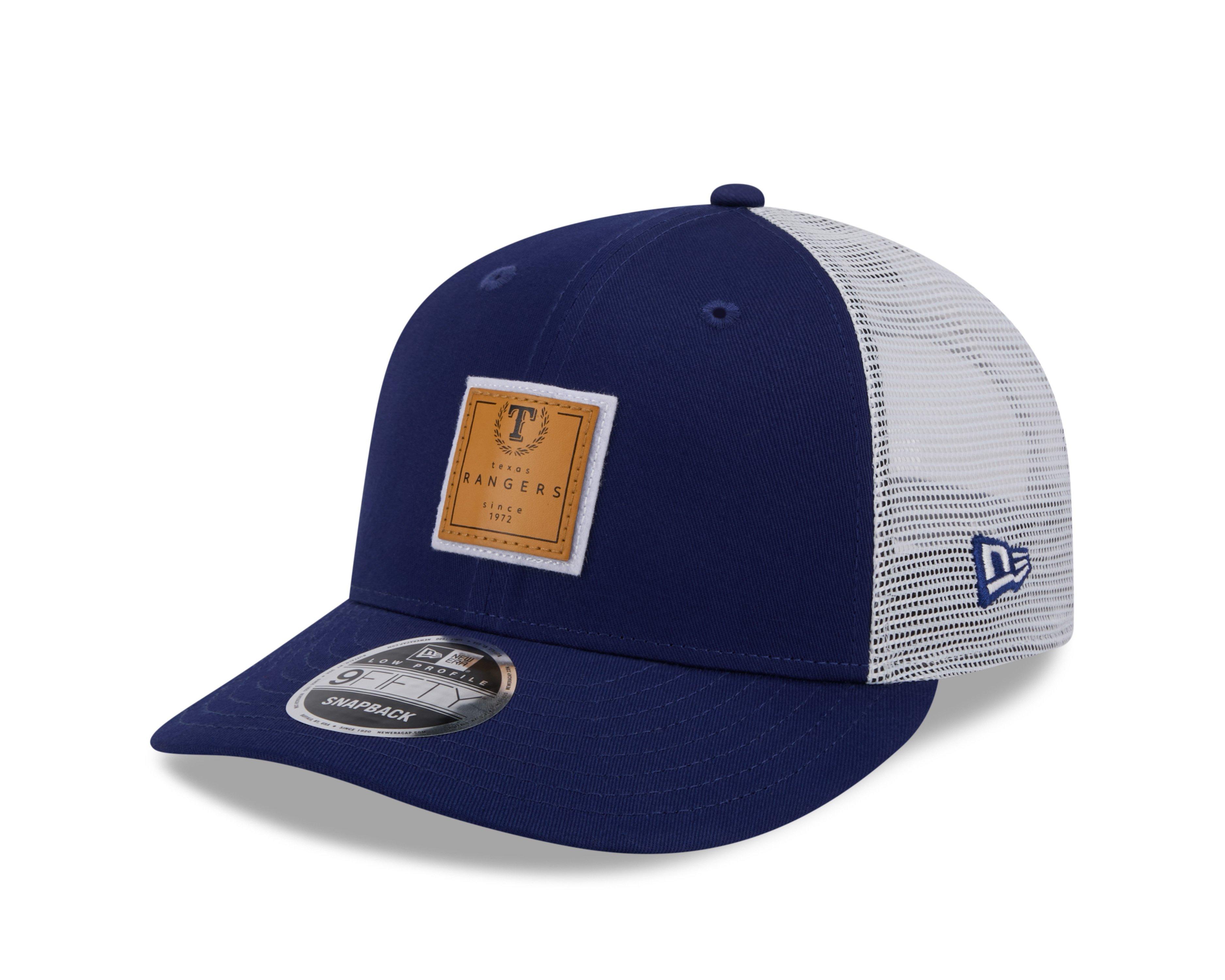 New Era Texas Rangers 9FIFTY MLB Patchwork Trucker Snapback-Blue/White - BLUE/WHITE Thumbnail View 1