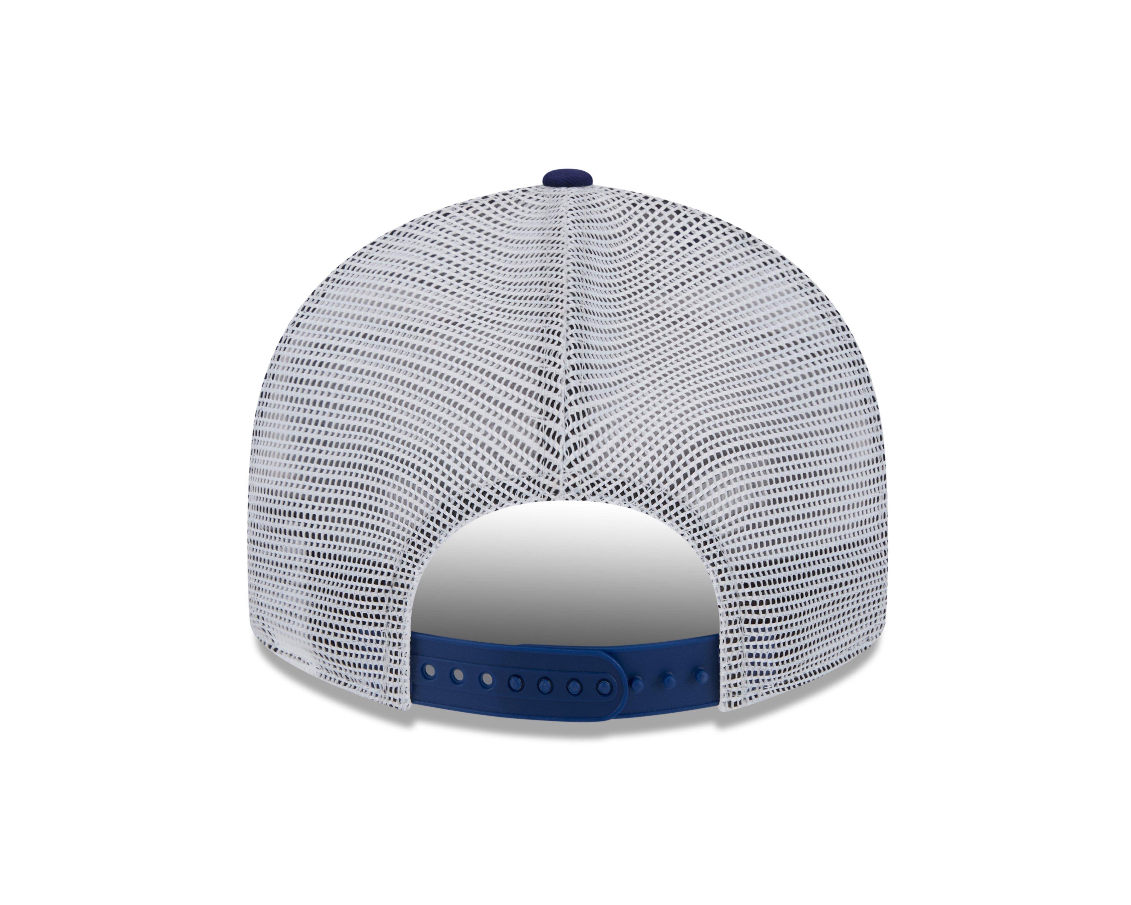 New Era Texas Rangers 9FIFTY MLB Patchwork Trucker Snapback-Blue/White - BLUE/WHITE Thumbnail View 3