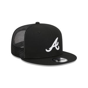 New Era Atlanta Braves 9FIFTY Trucker Snapback-Black/White