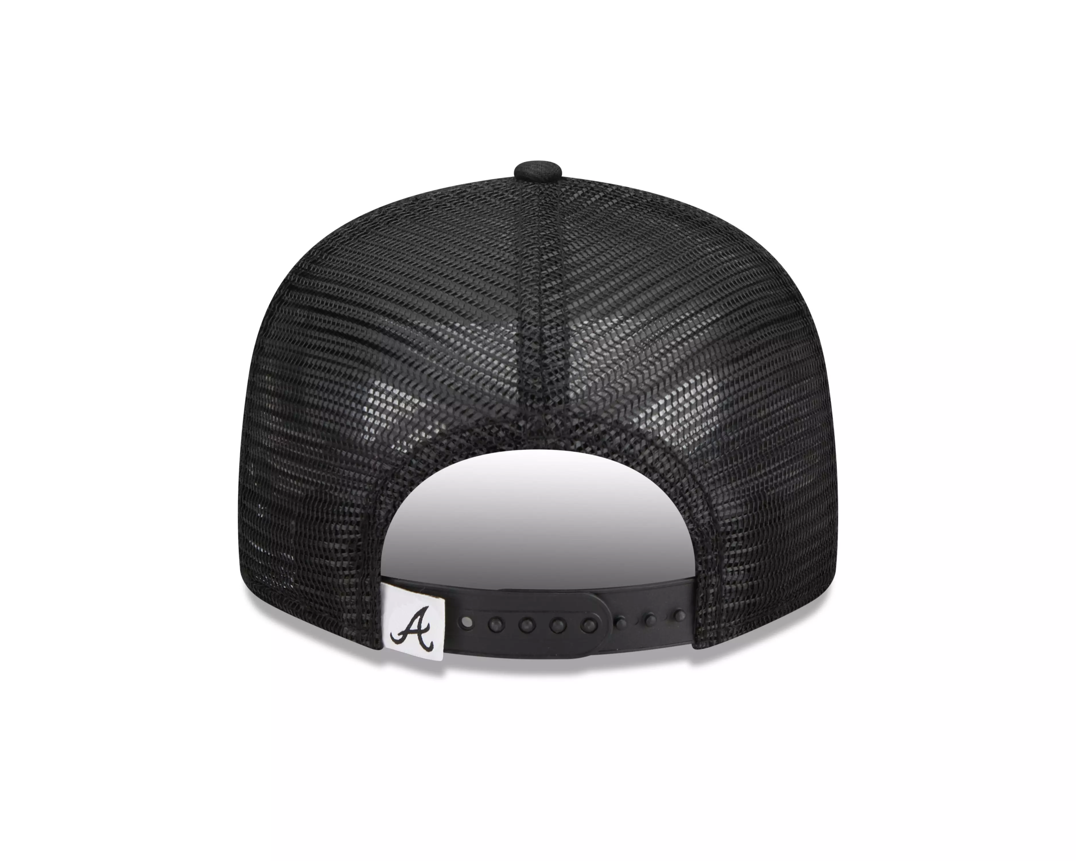 New Era Atlanta Braves 9FIFTY Trucker Snapback-Black/White - BLACK/WHITE